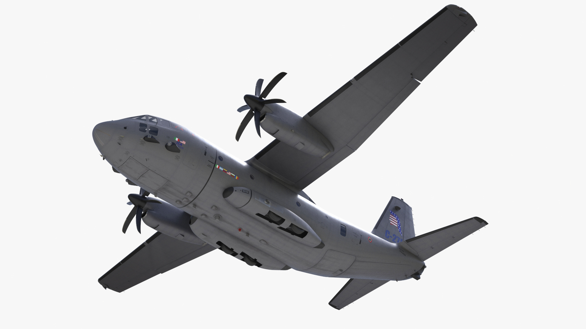 Aircraft Alenia C-27J Spartan Italian Flight 3D model