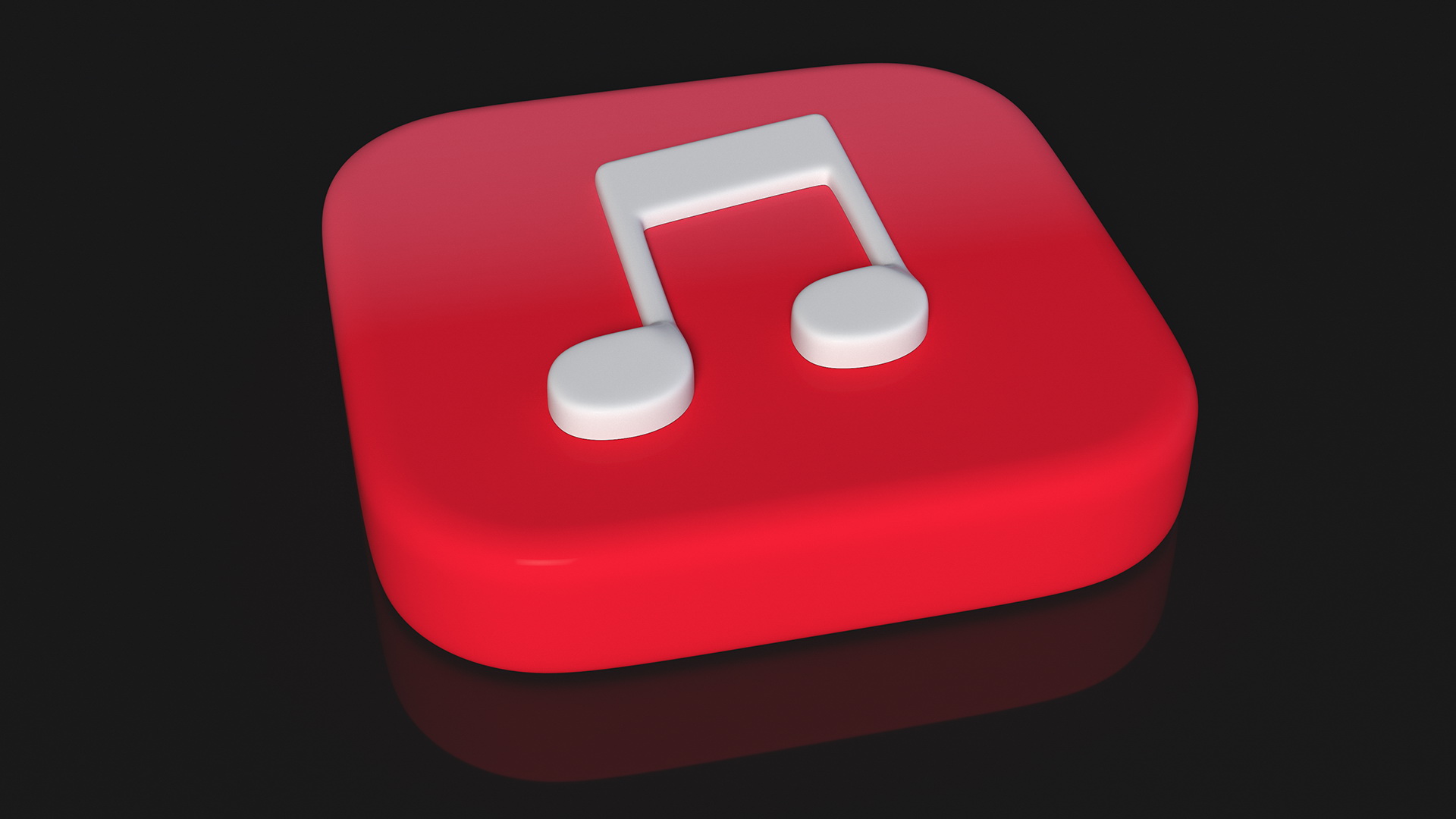 3D iPhone iOS Music Icon