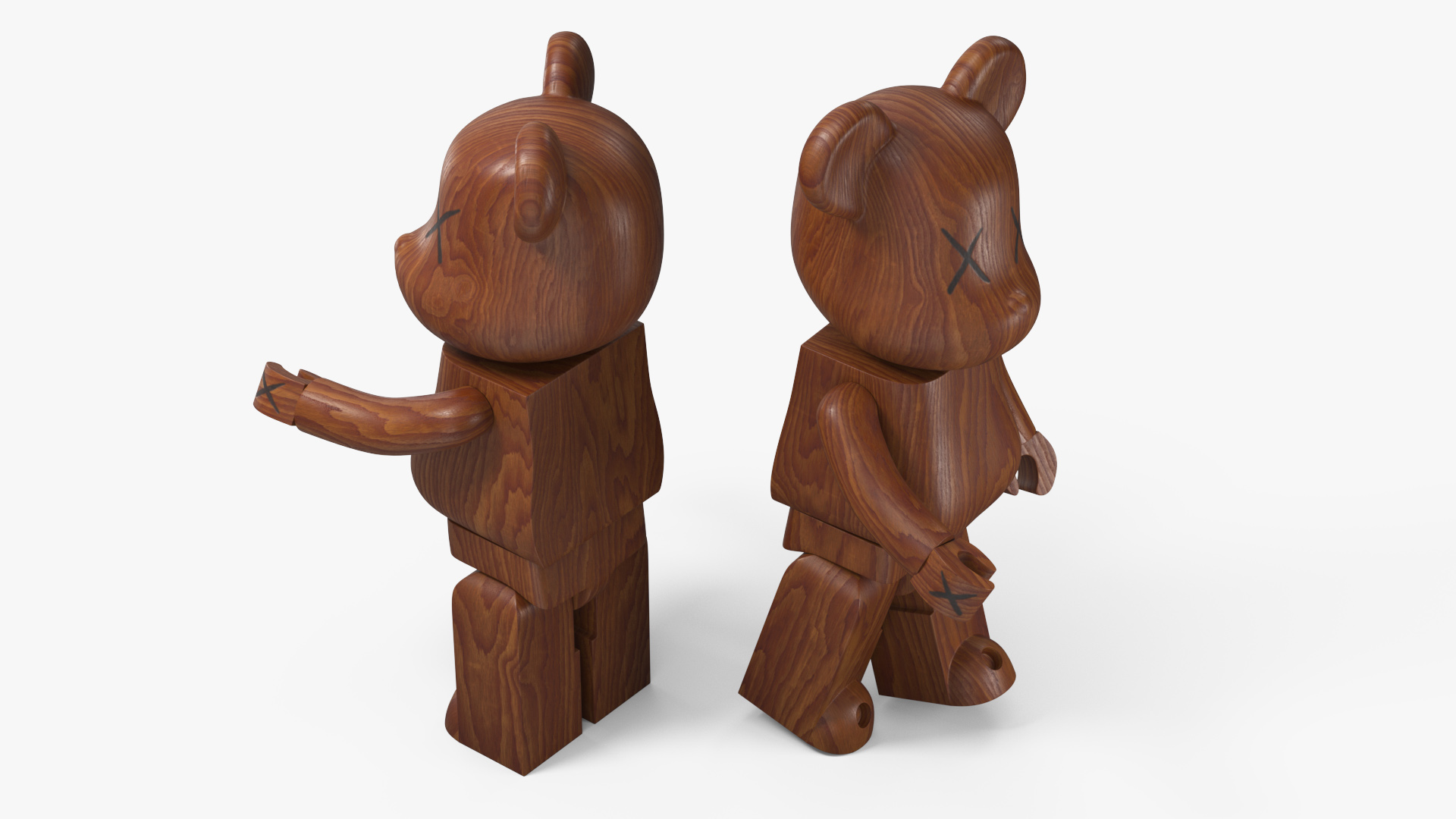 3D model Collectible Figure Bearbrick Wooden