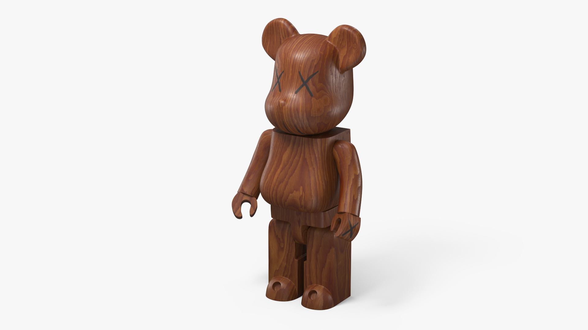 3D model Collectible Figure Bearbrick Wooden