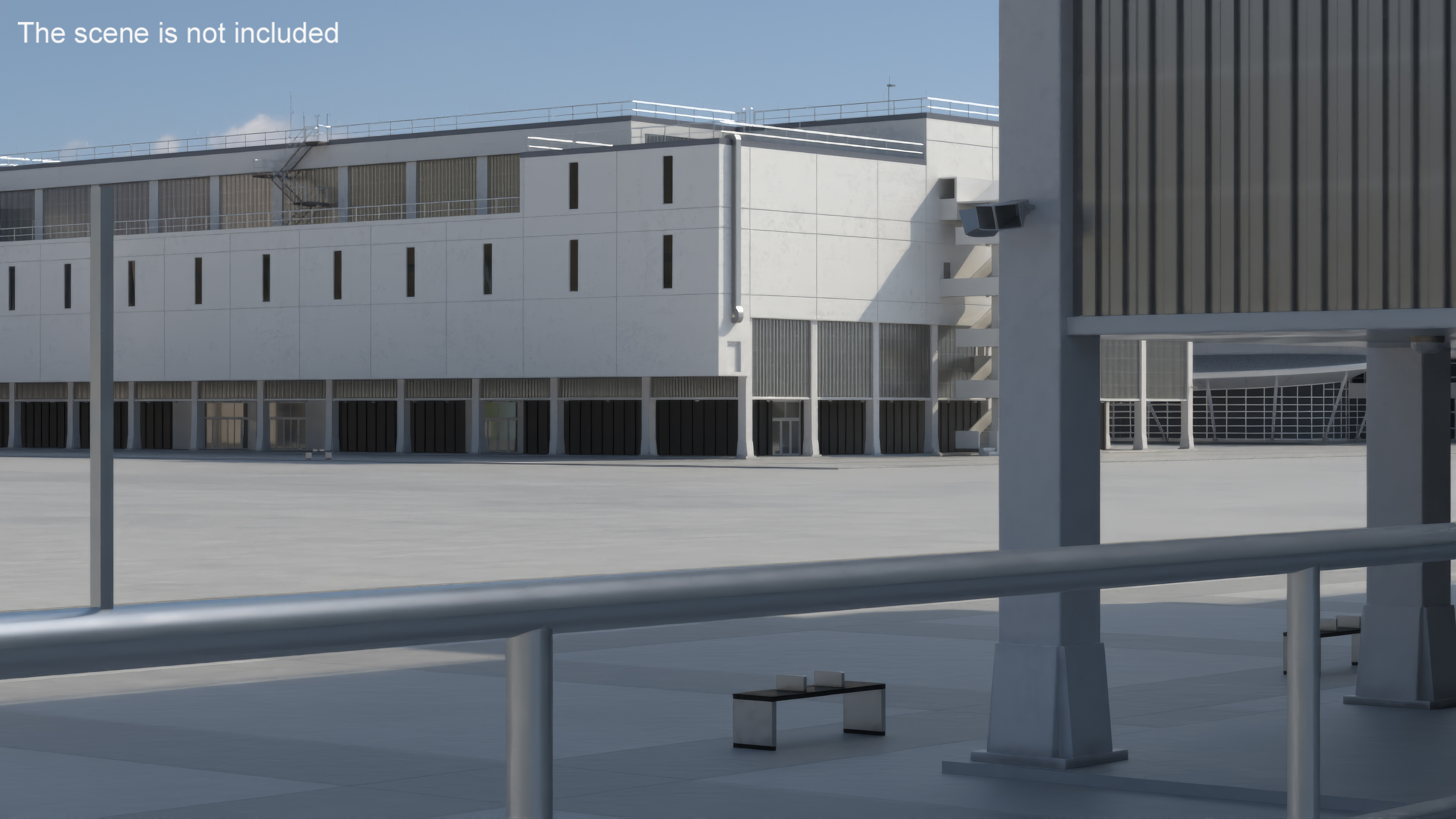 3D model NASA Launch Control Center Building