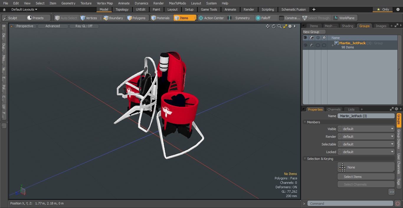 Martin JetPack 3D model