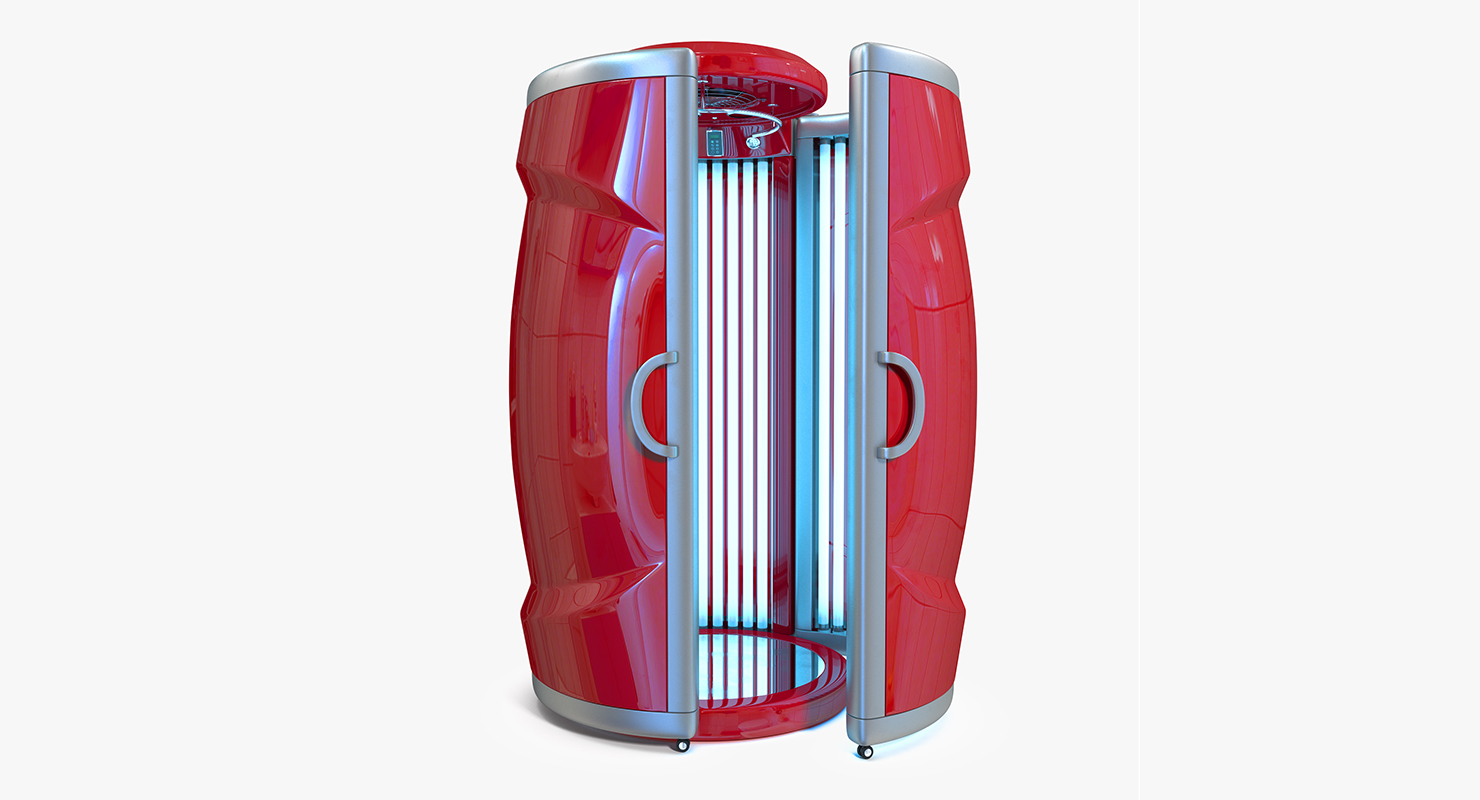 Vertical Solarium Tanning Bed 3D model