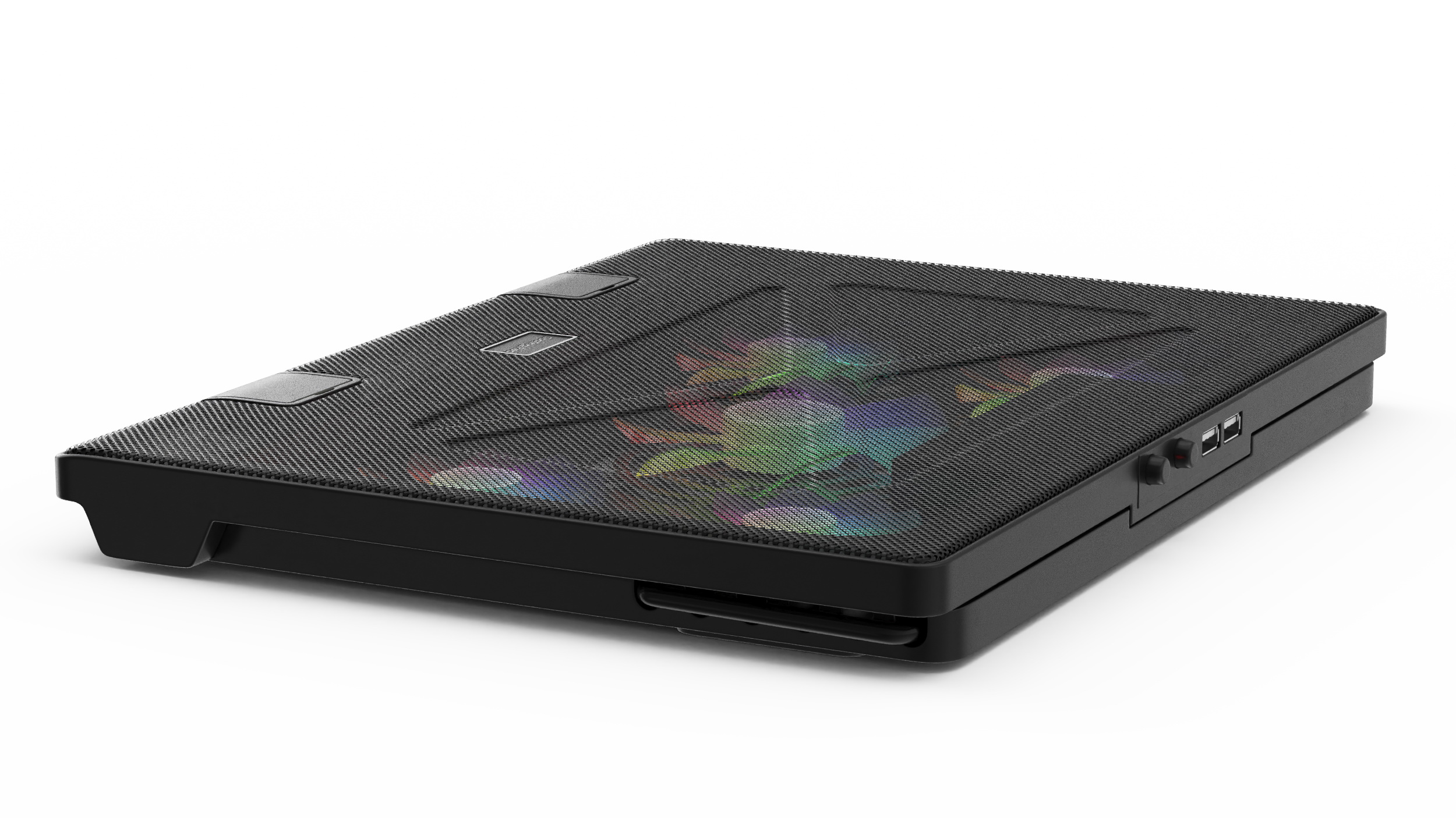 3D Gaming Laptop Cooling Pad with RGB Lighting model