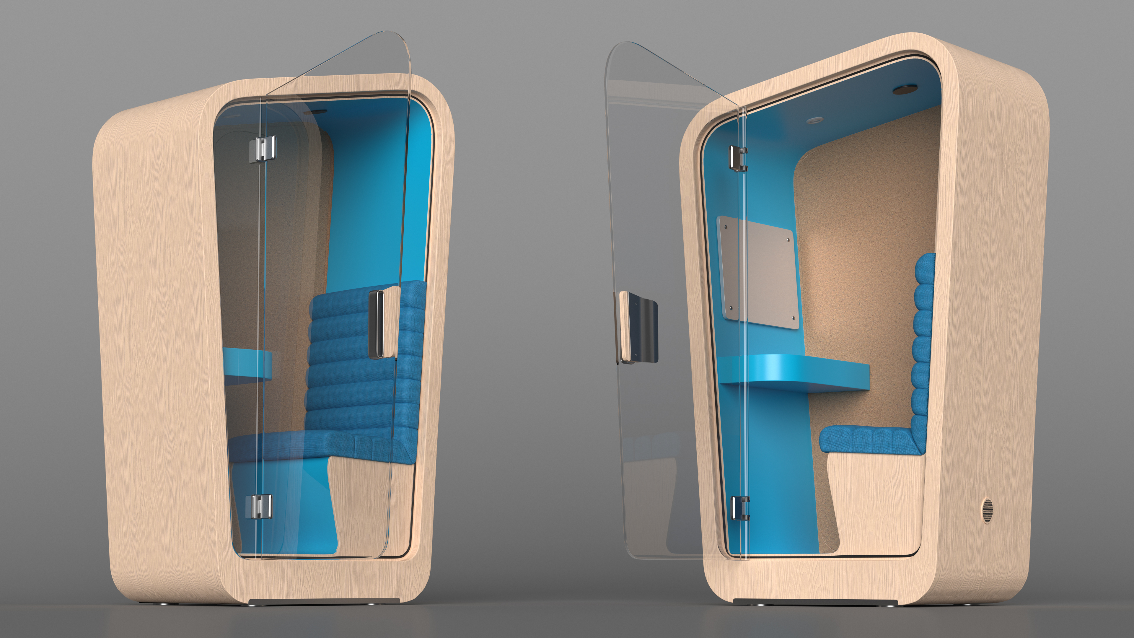 3D Conversation Booth model