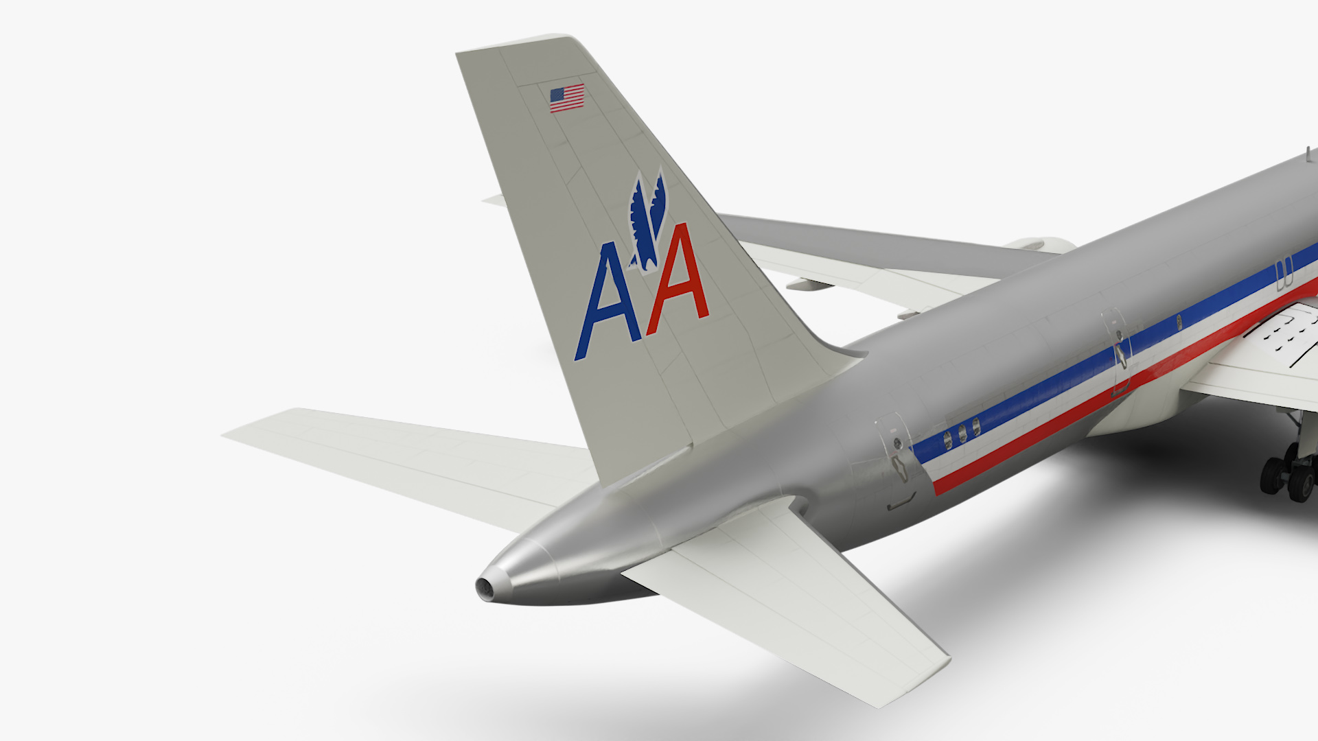 American Airlines Boeing 757 Airliner 3D