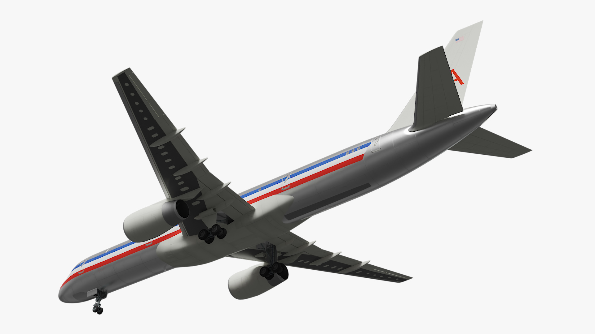 American Airlines Boeing 757 Airliner 3D