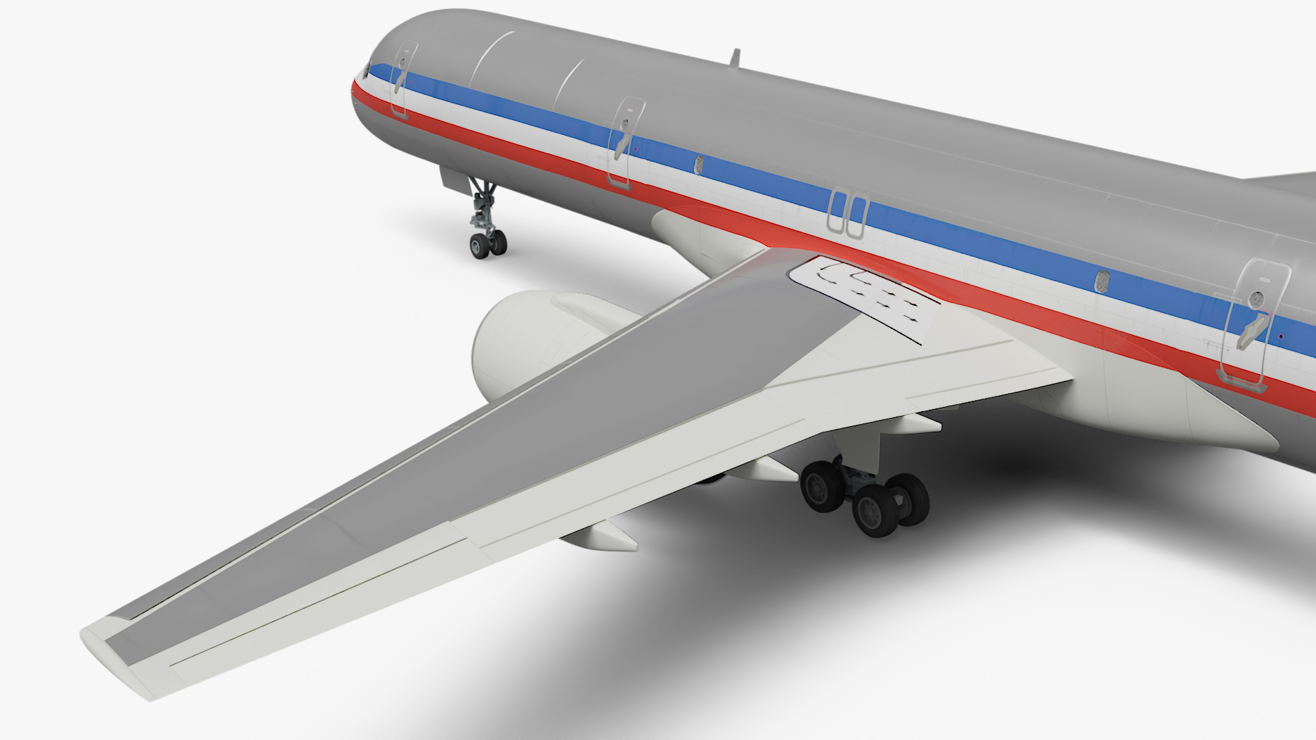 American Airlines Boeing 757 Airliner 3D