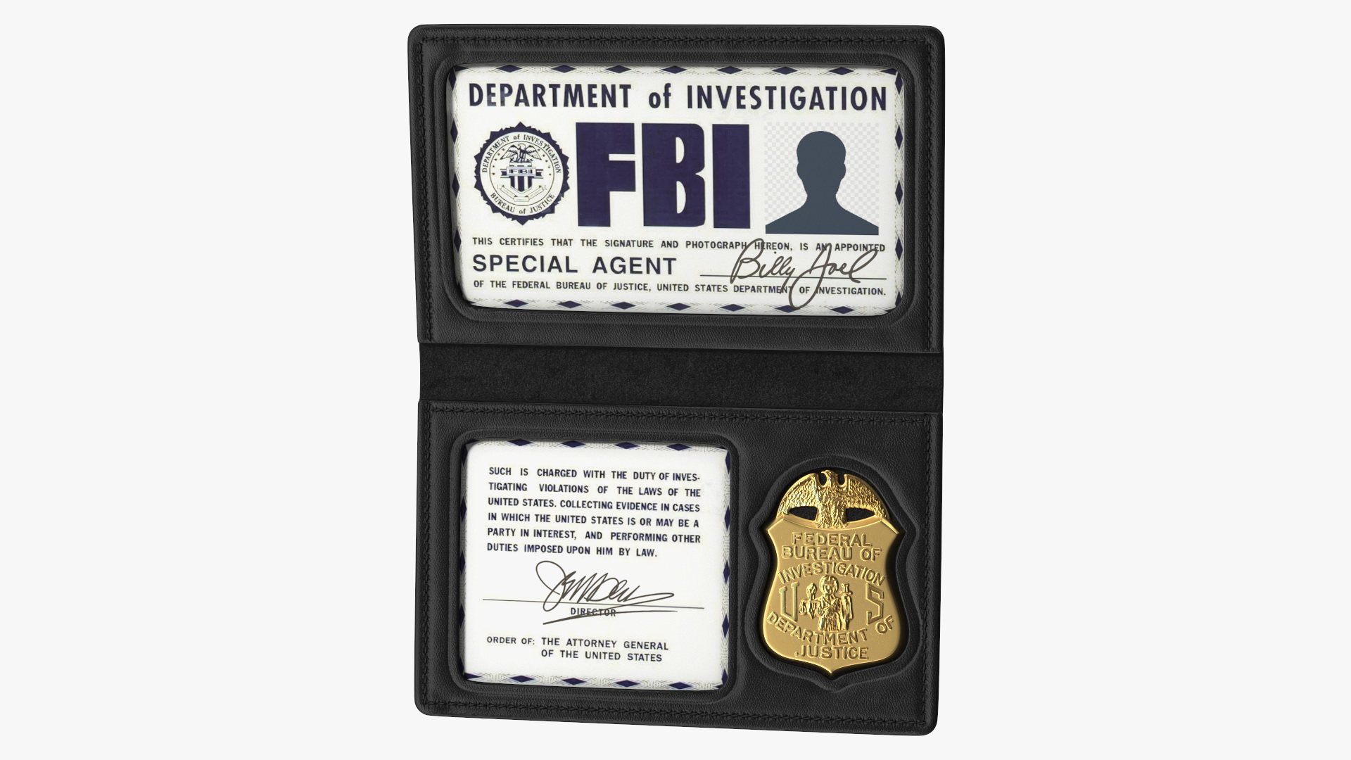 FBI Badge Open 3D model