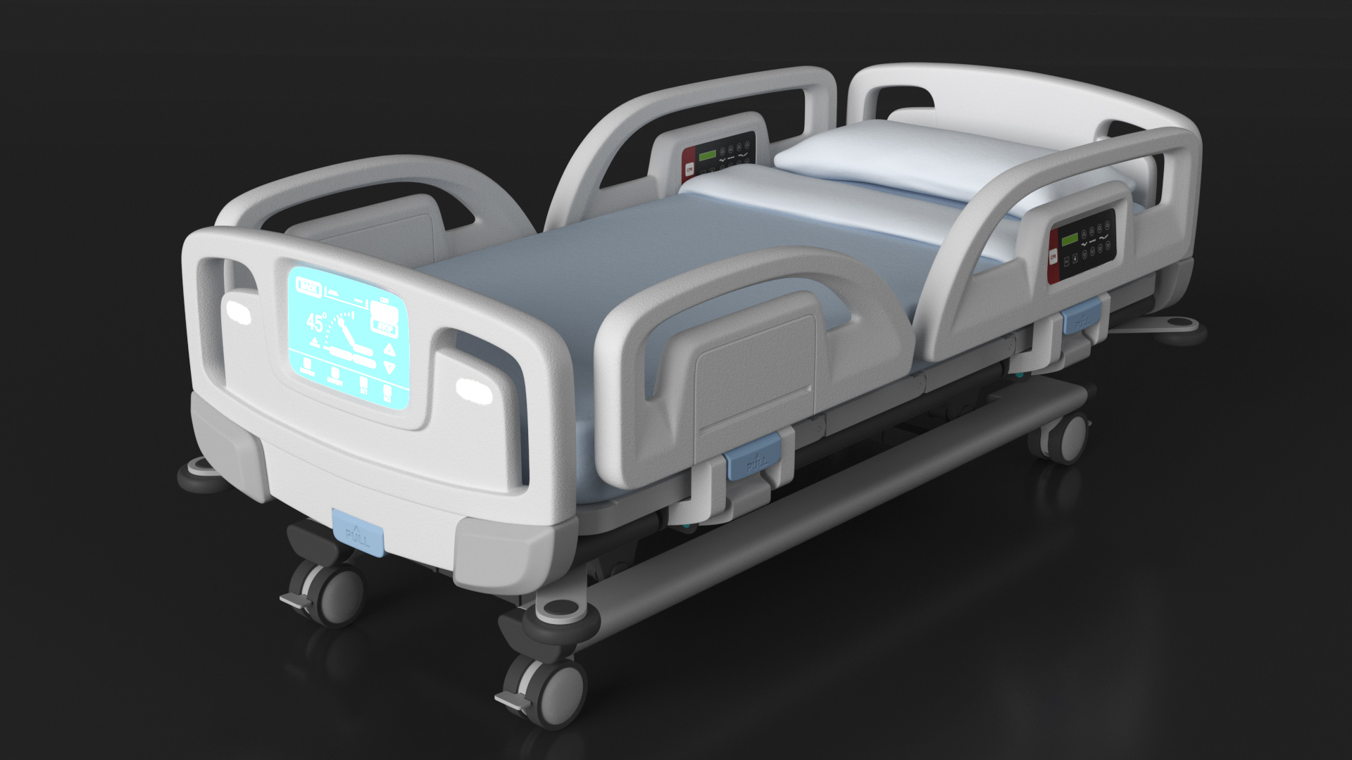 3D Smart Hospital Bed model