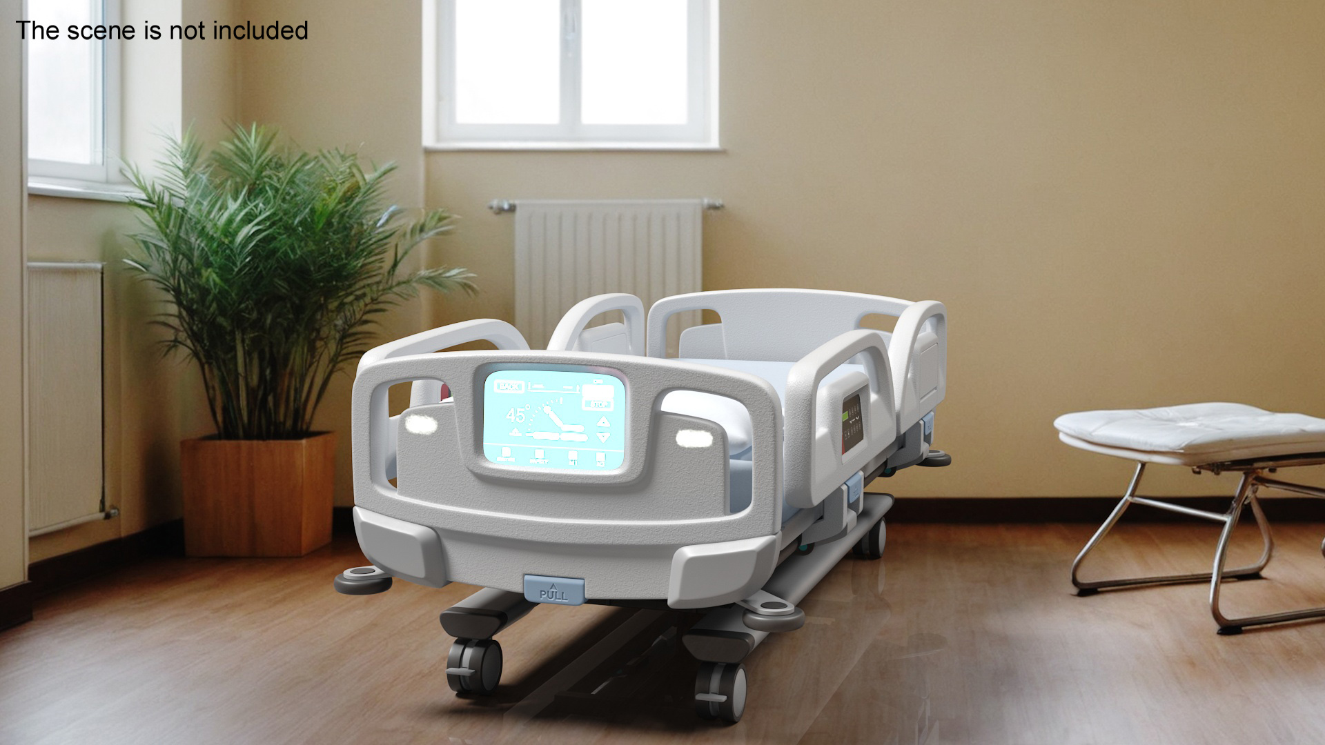 3D Smart Hospital Bed model