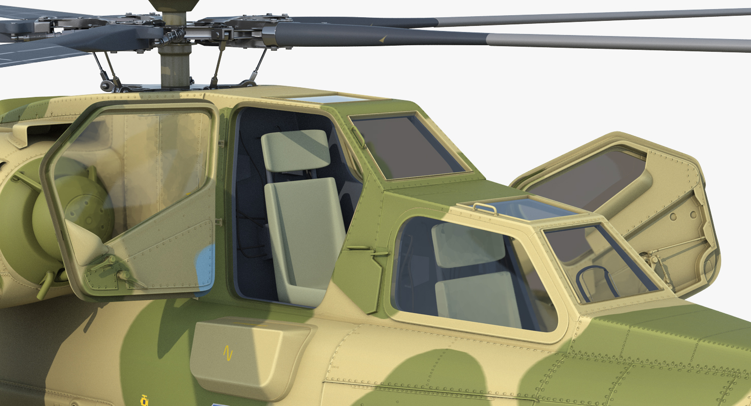 Attack Helicopter MI 28N Havoc with Radar Station 3D model