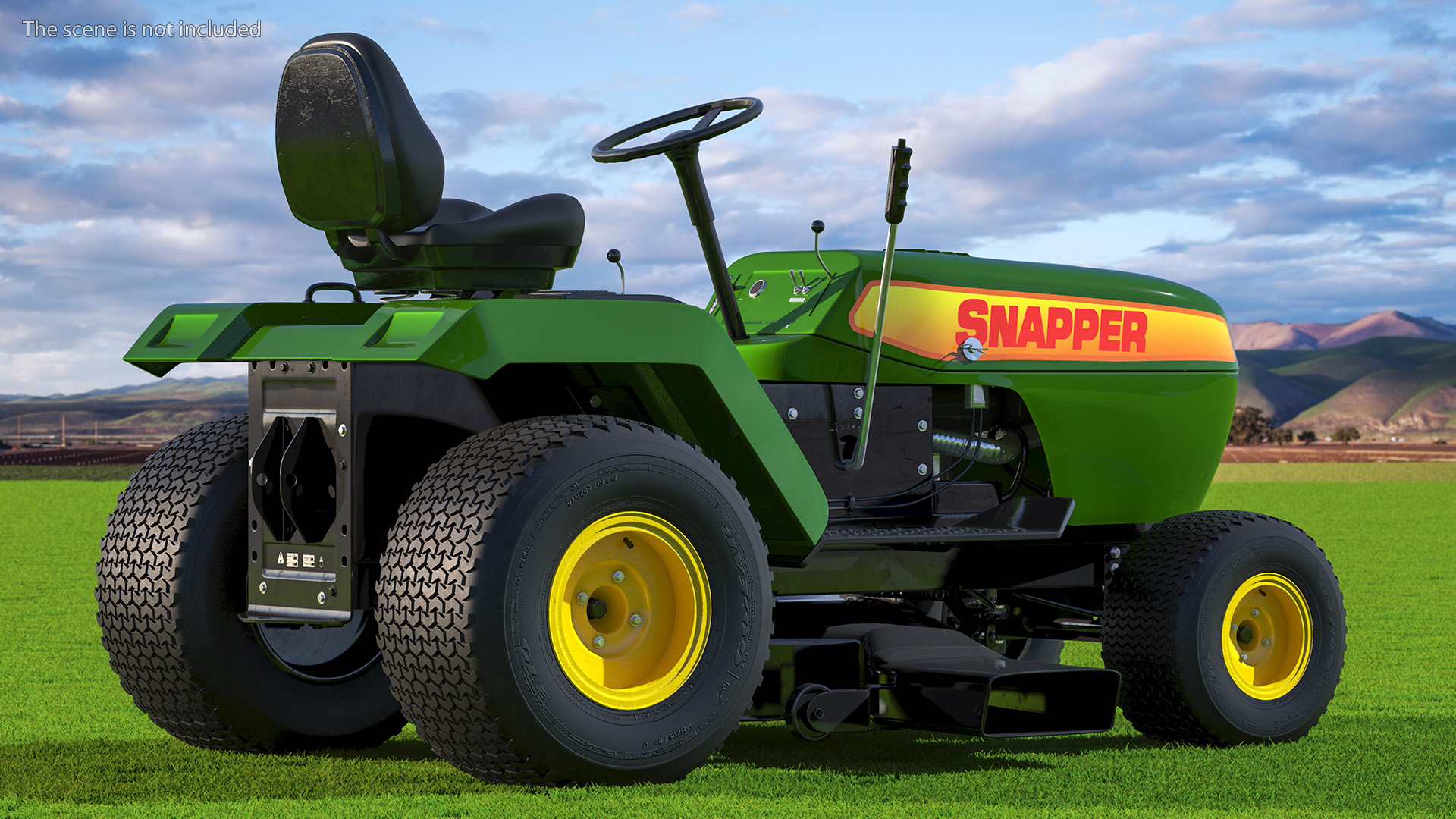 Snapper Lawn Tractor Rigged 3D