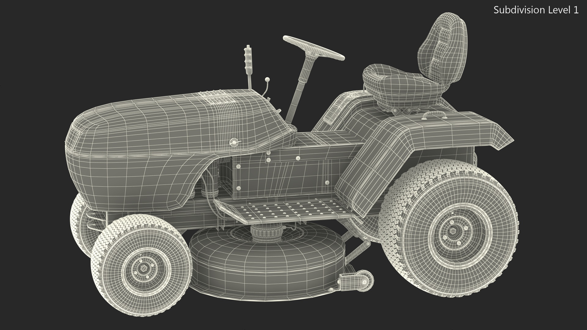 Snapper Lawn Tractor Rigged 3D