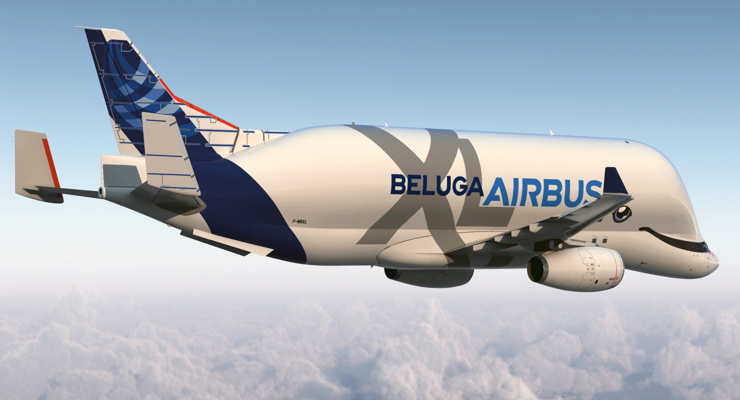 3D Airbus Beluga XL Large Transport Aircraft