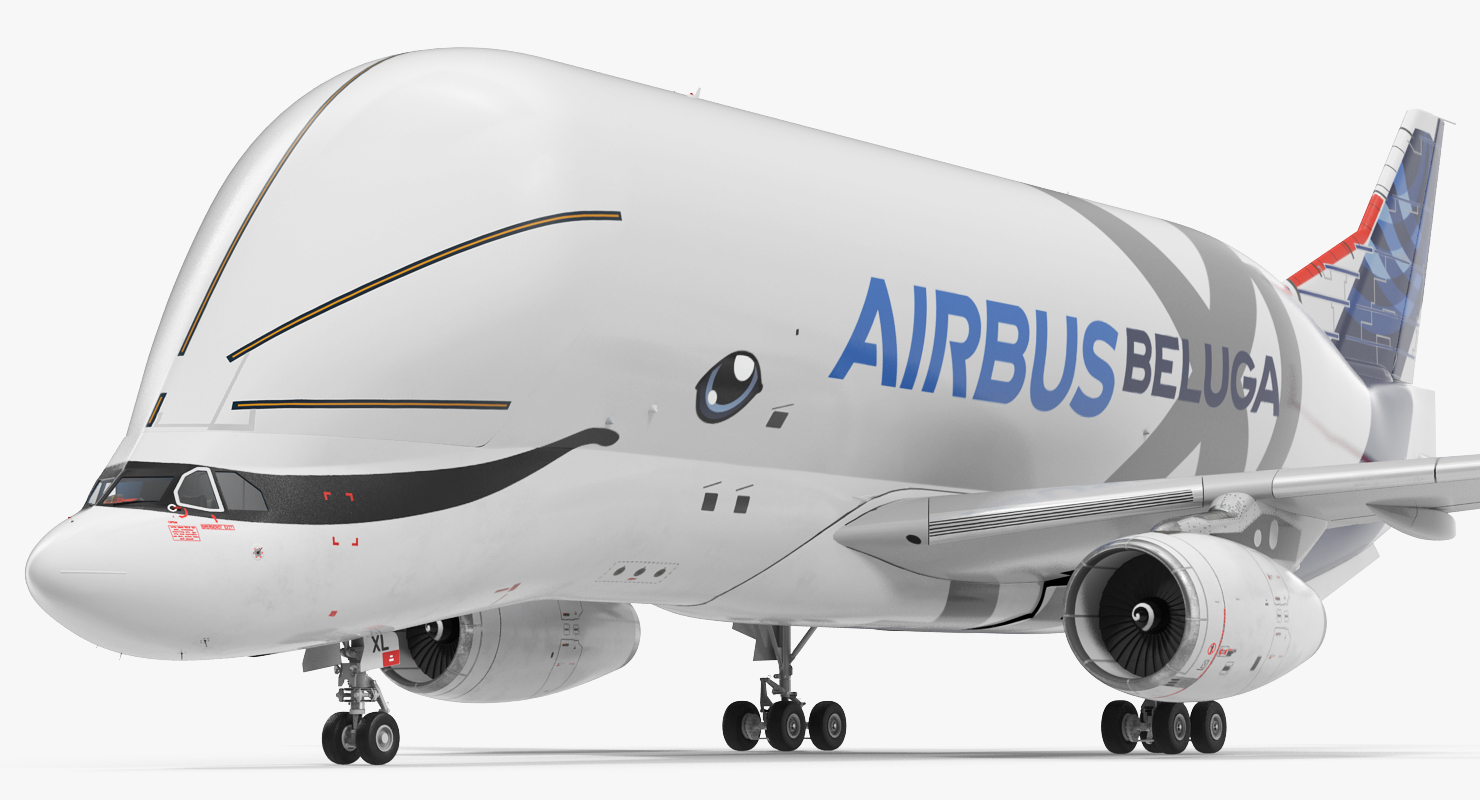 3D Airbus Beluga XL Large Transport Aircraft