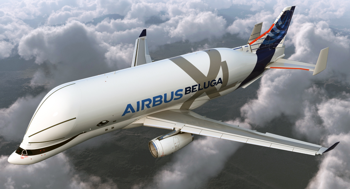 3D Airbus Beluga XL Large Transport Aircraft