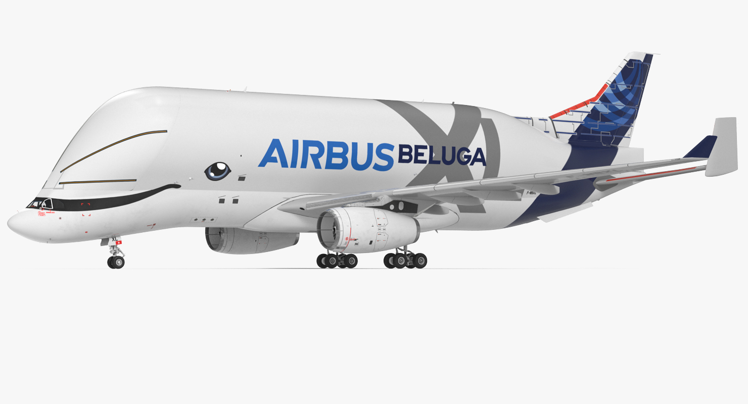 3D Airbus Beluga XL Large Transport Aircraft