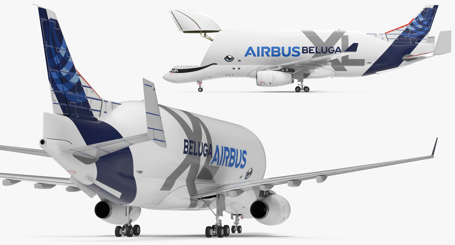 3D Airbus Beluga XL Large Transport Aircraft