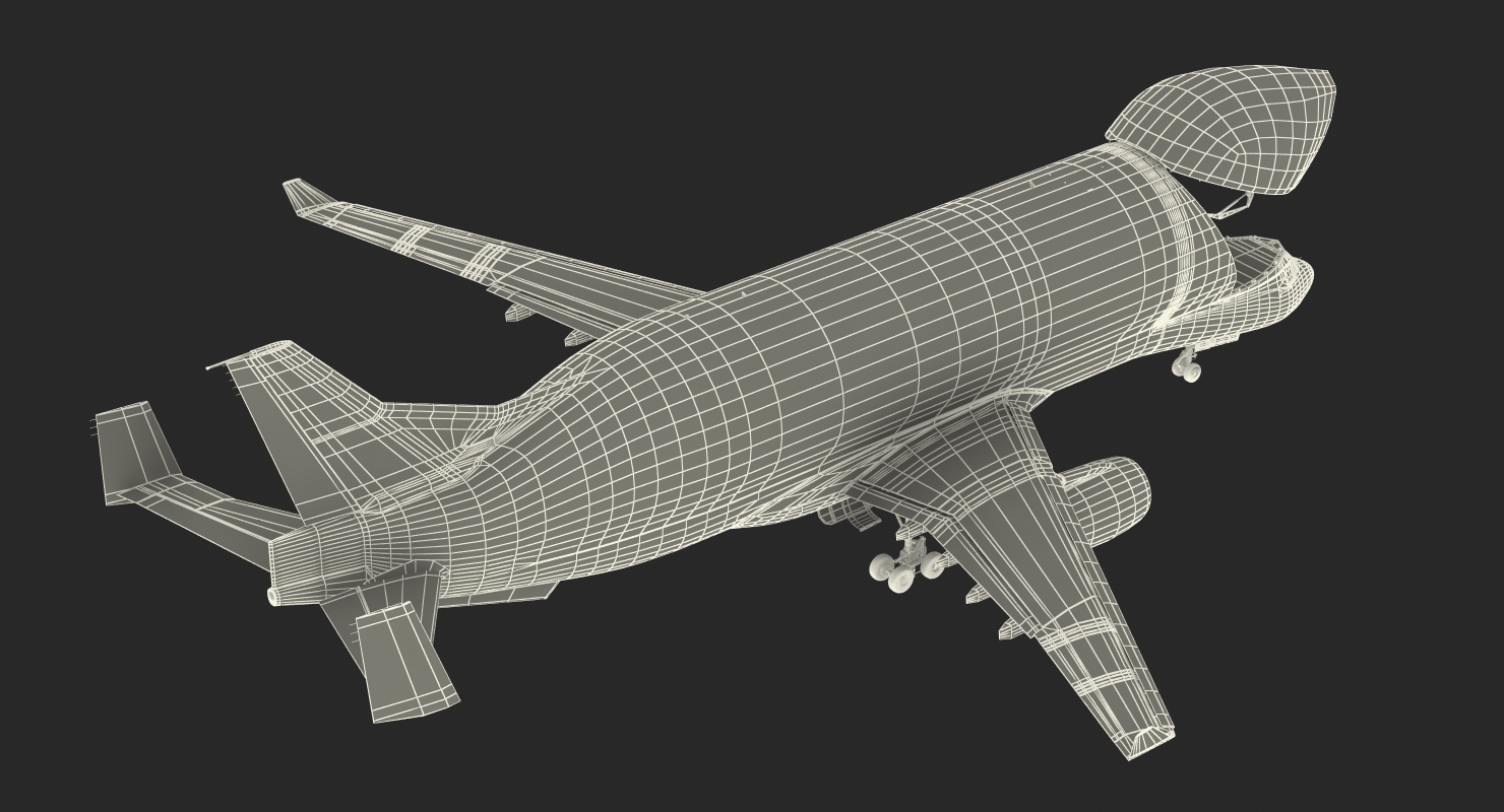 3D Airbus Beluga XL Large Transport Aircraft