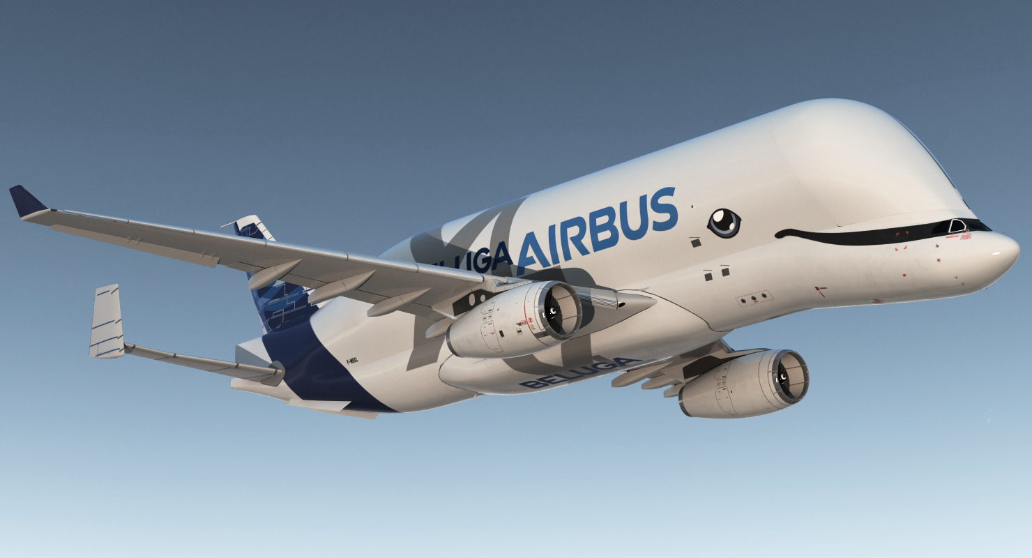 3D Airbus Beluga XL Large Transport Aircraft