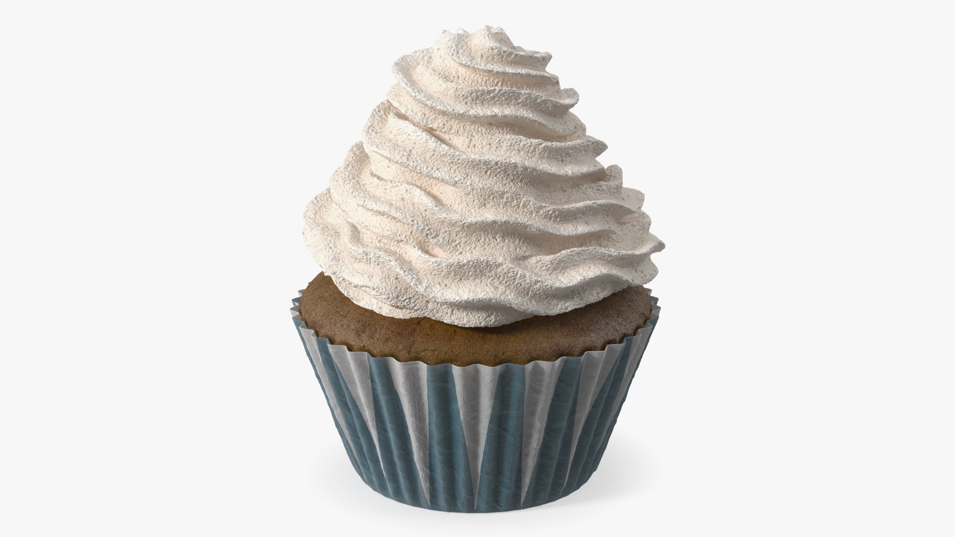 3D model Chocolate Muffin with Whipped Cream