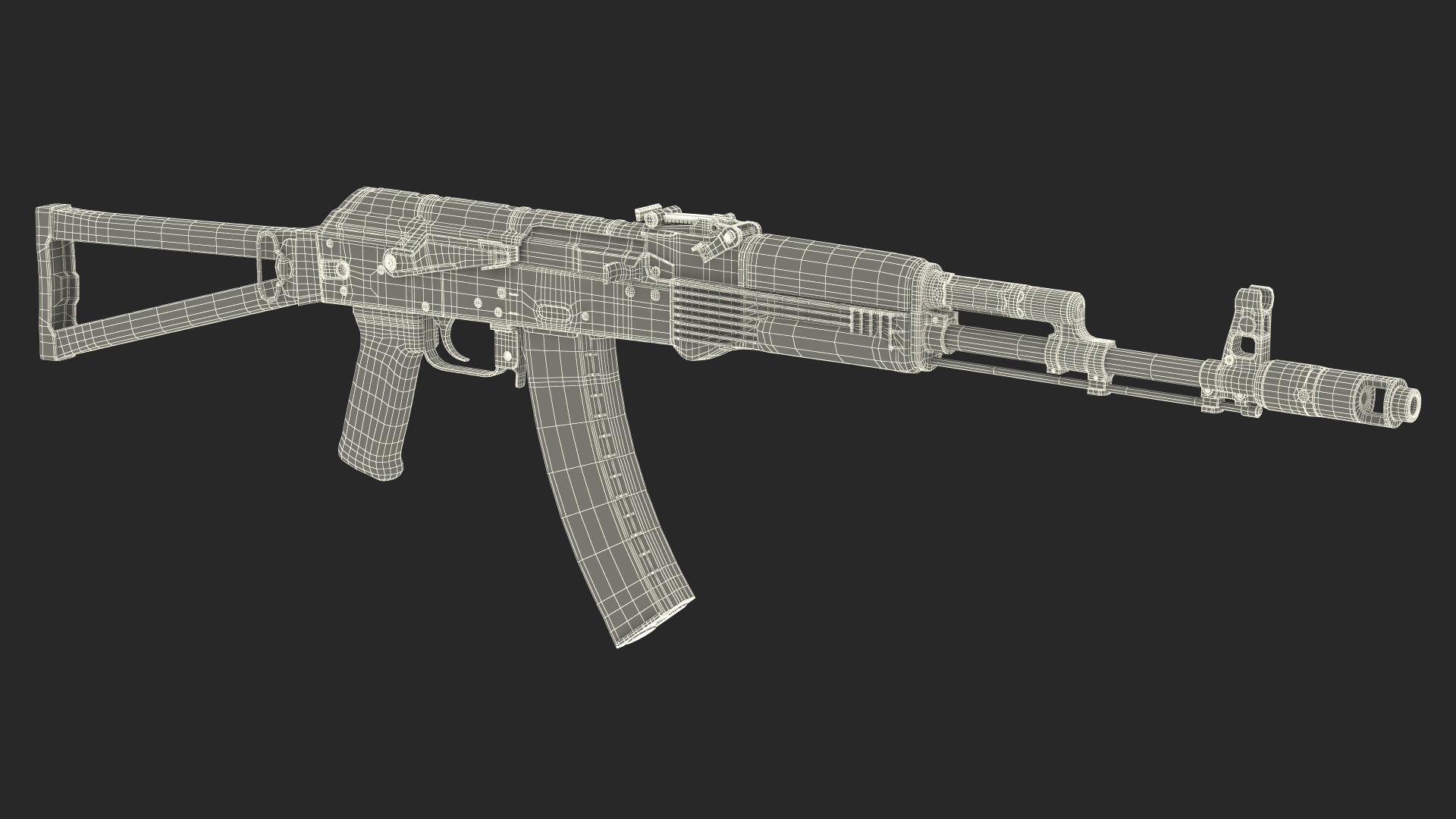 Iconic Assault Rifle AKS 74 3D