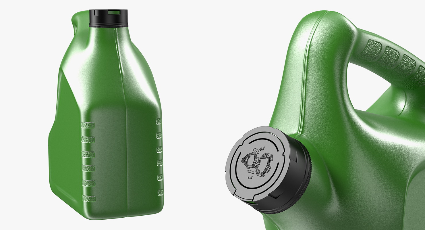 Motor Oil Green Bottle 3D