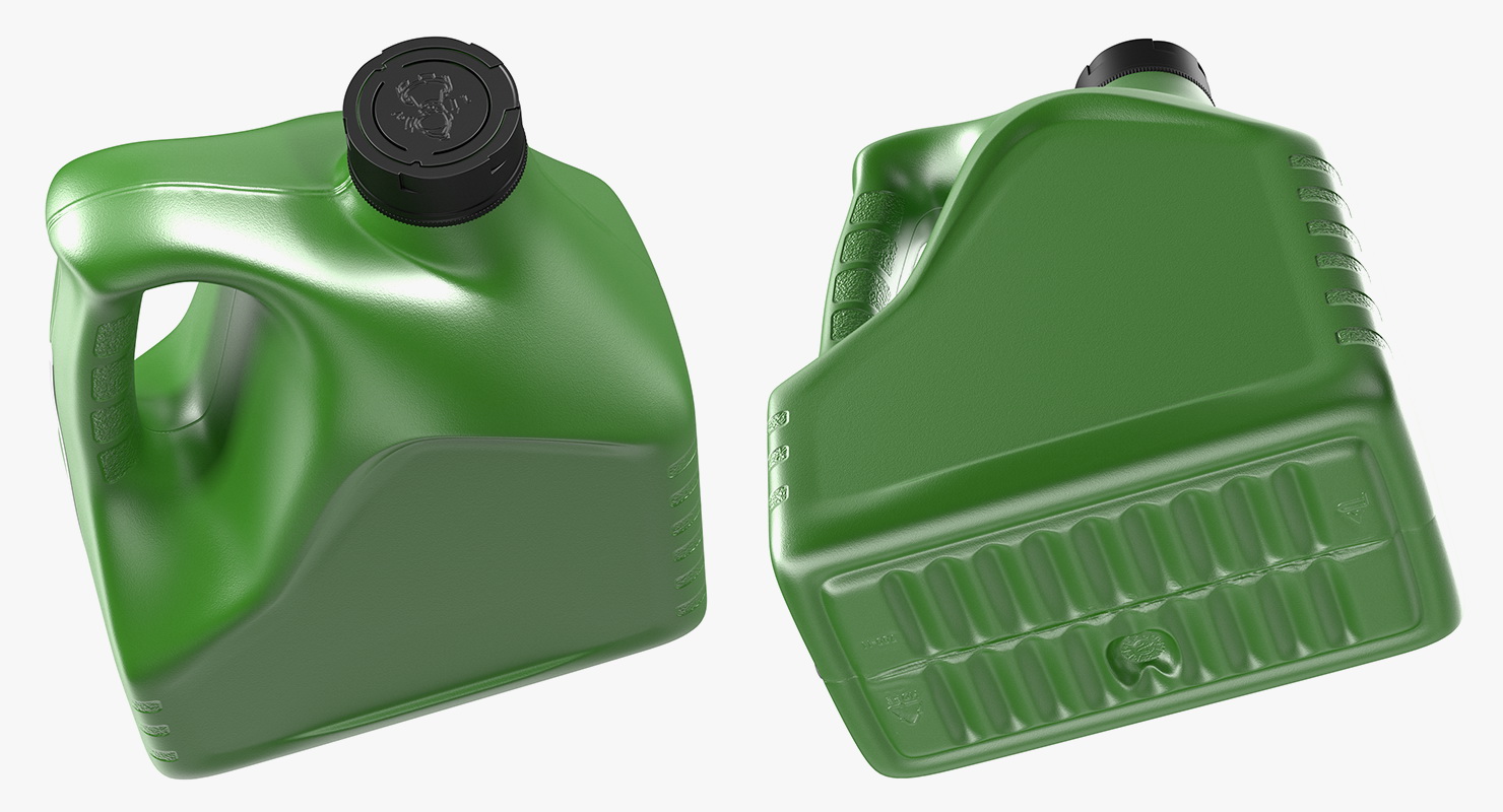 Motor Oil Green Bottle 3D