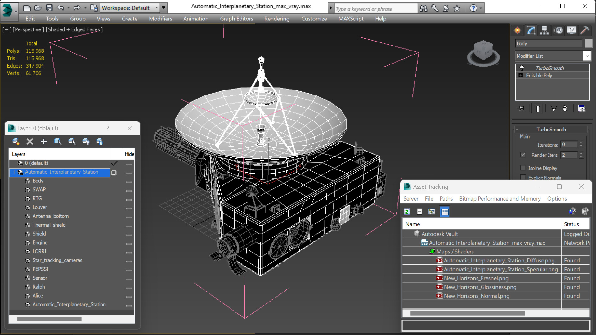 Automatic Interplanetary Station 3D