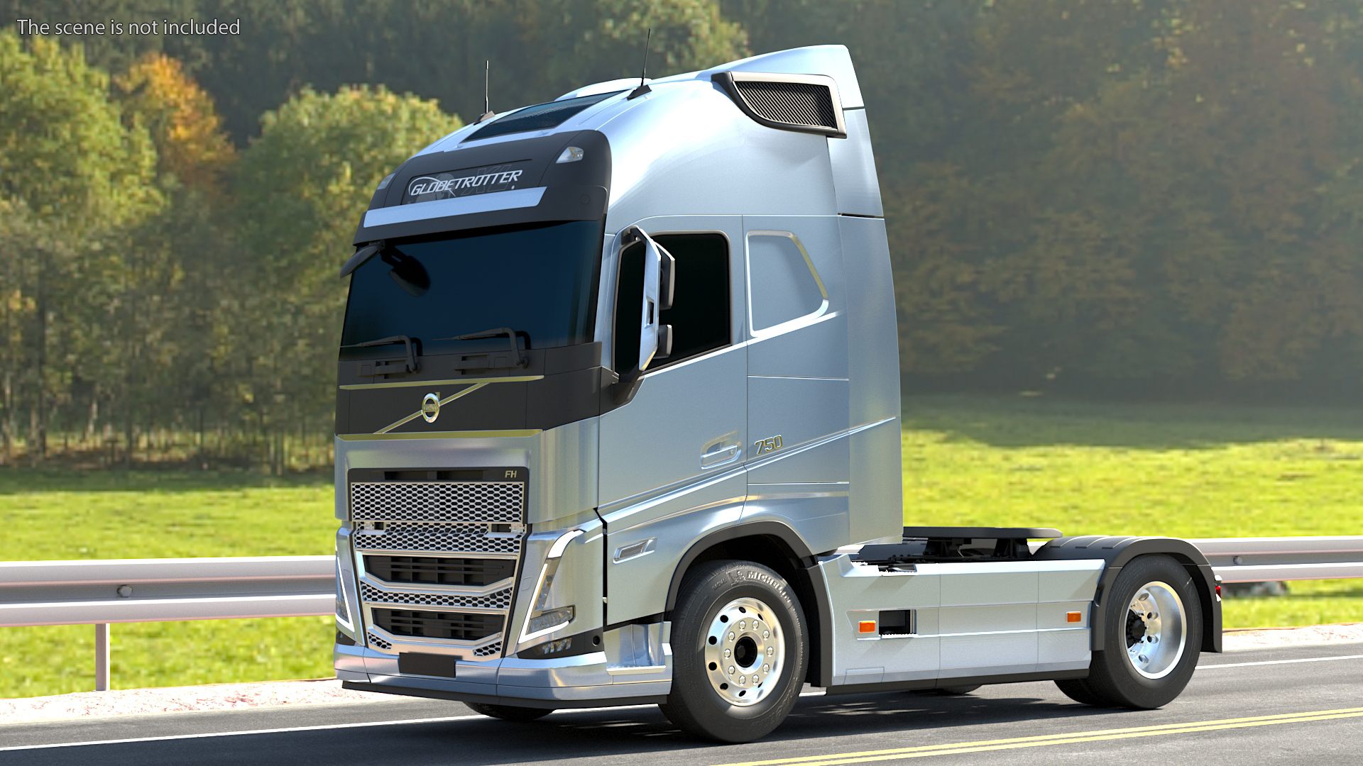 Volvo FH16 750 Globetrotter Truck Exterior Only 3D