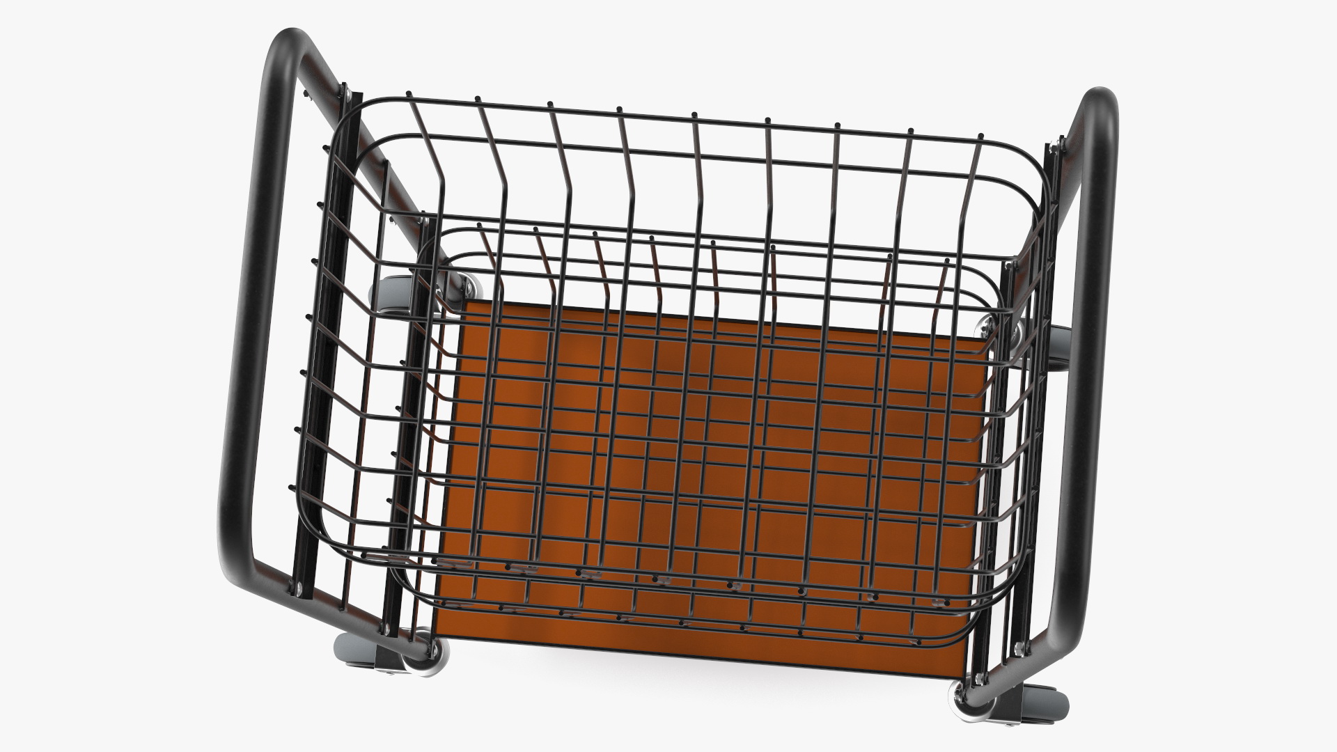 3D model Wire Basket Trolley Black