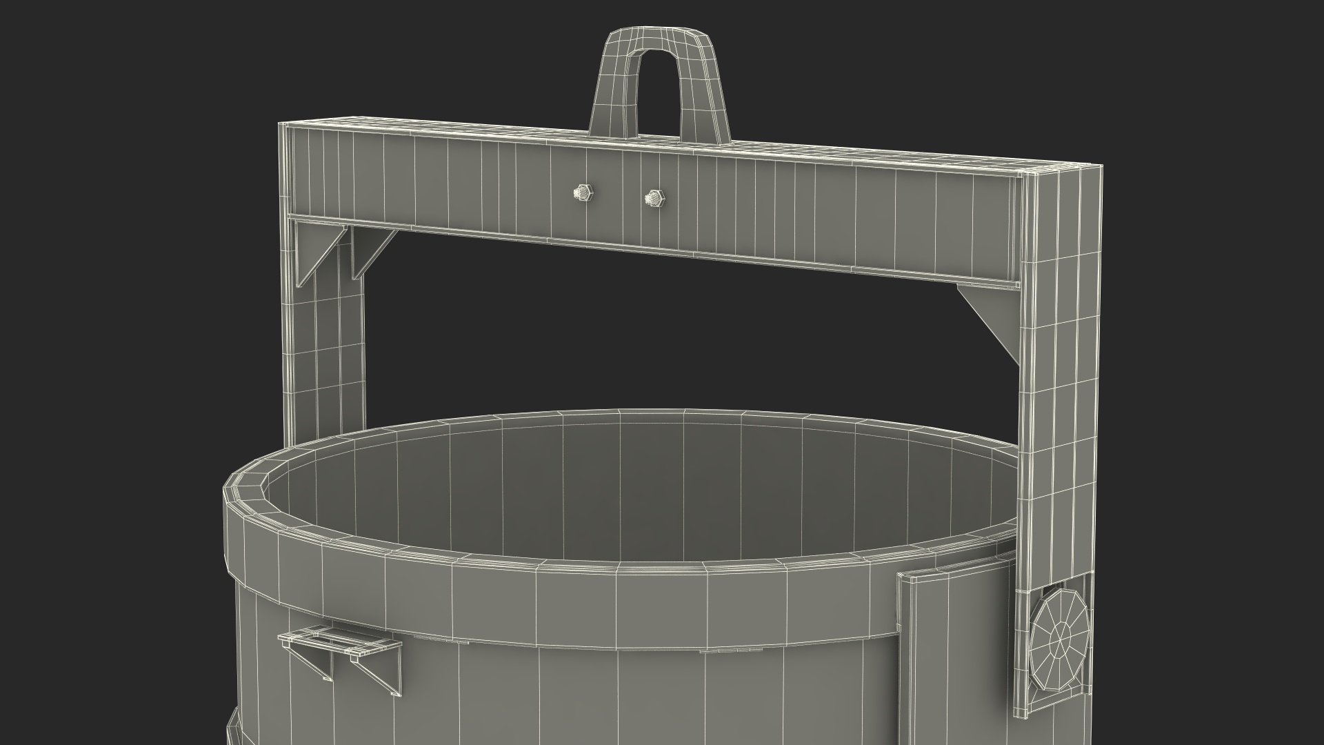 Charging Bucket with Open Bottom 3D