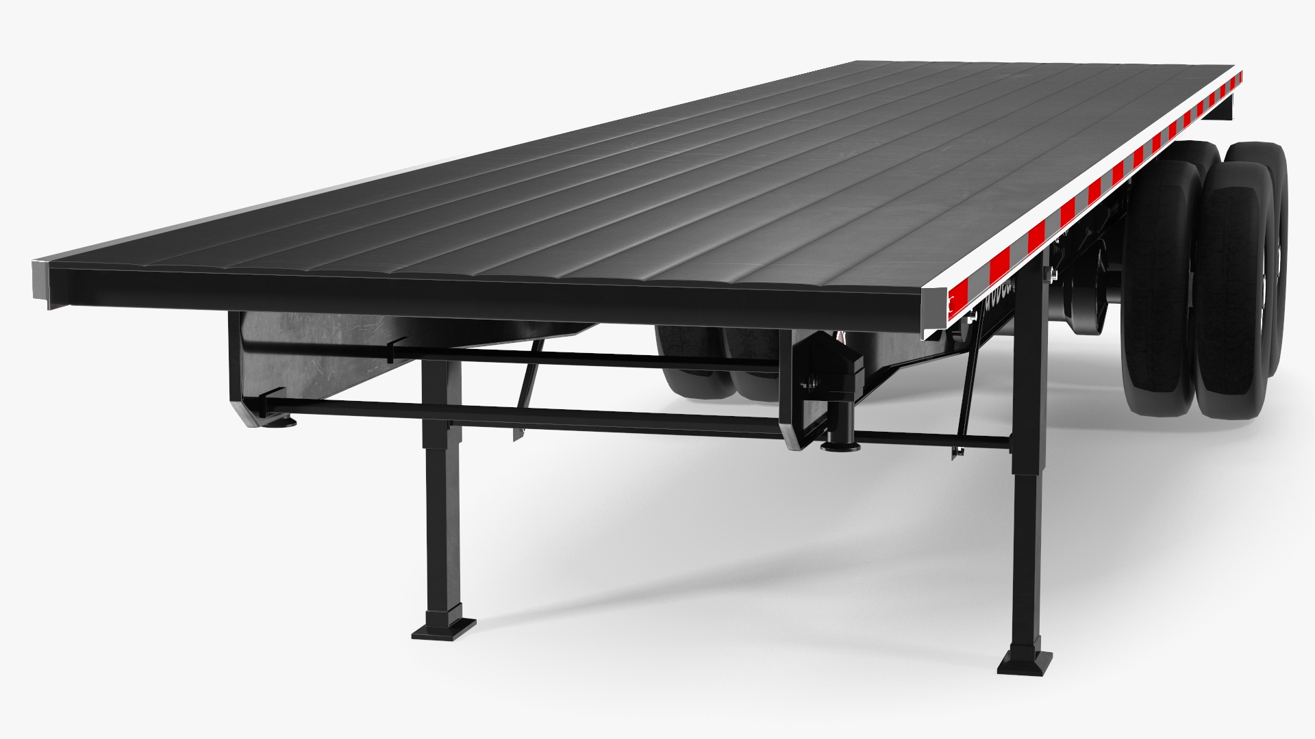 Aluminum Flatbed Trailer 3D model