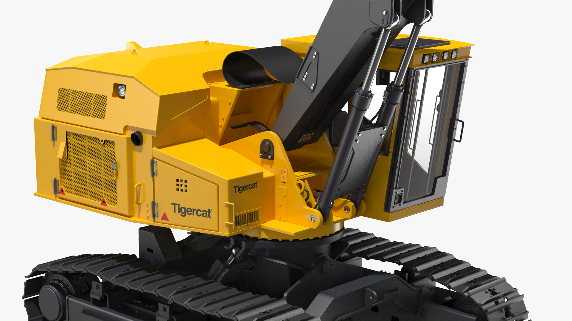 3D model Tigercat 855D Tracked Knuckleboom Loader