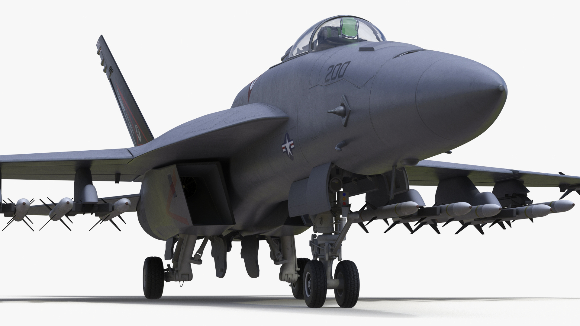 3D model Fighter FA 18E Tophatters