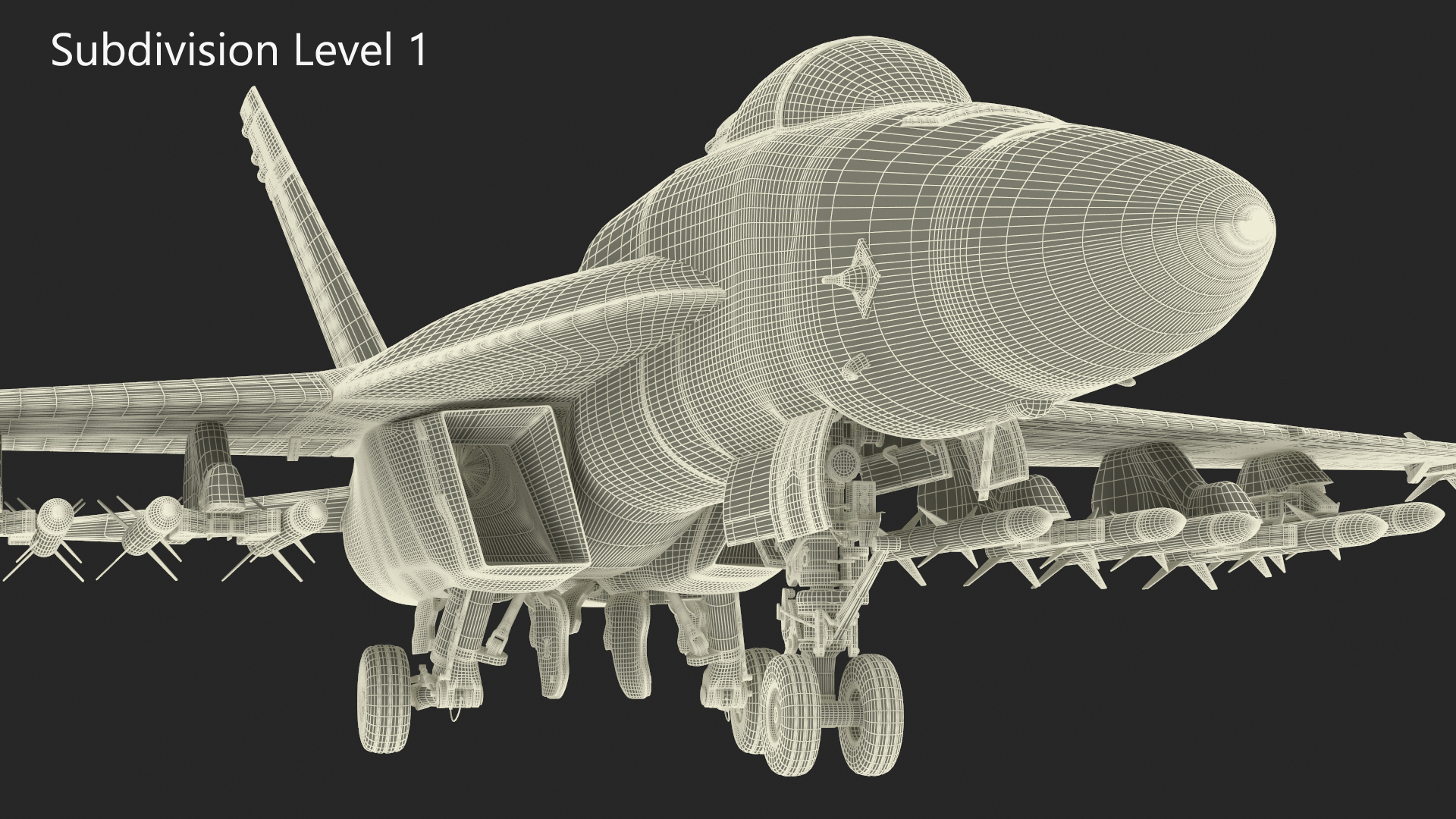 3D model Fighter FA 18E Tophatters