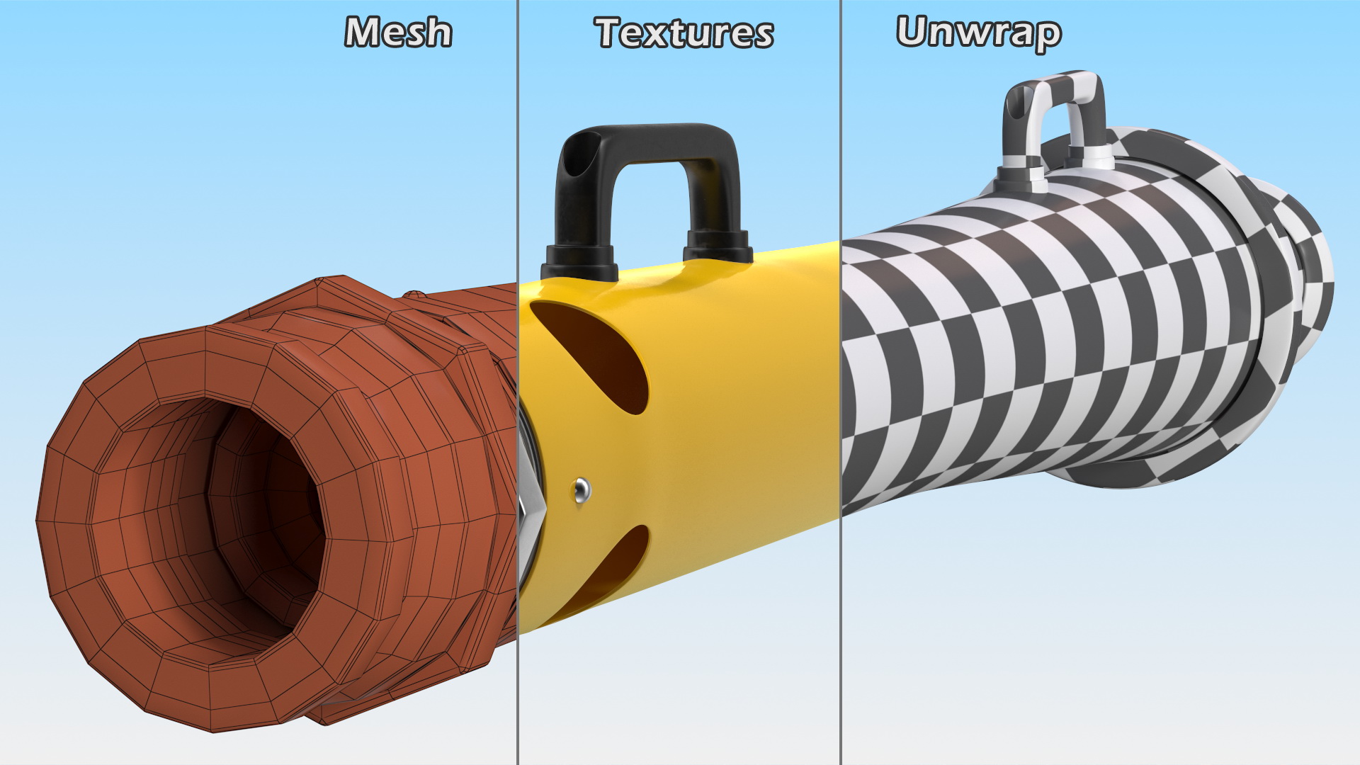 3D model Hi Combat Low Expansion Foam Branchpipes