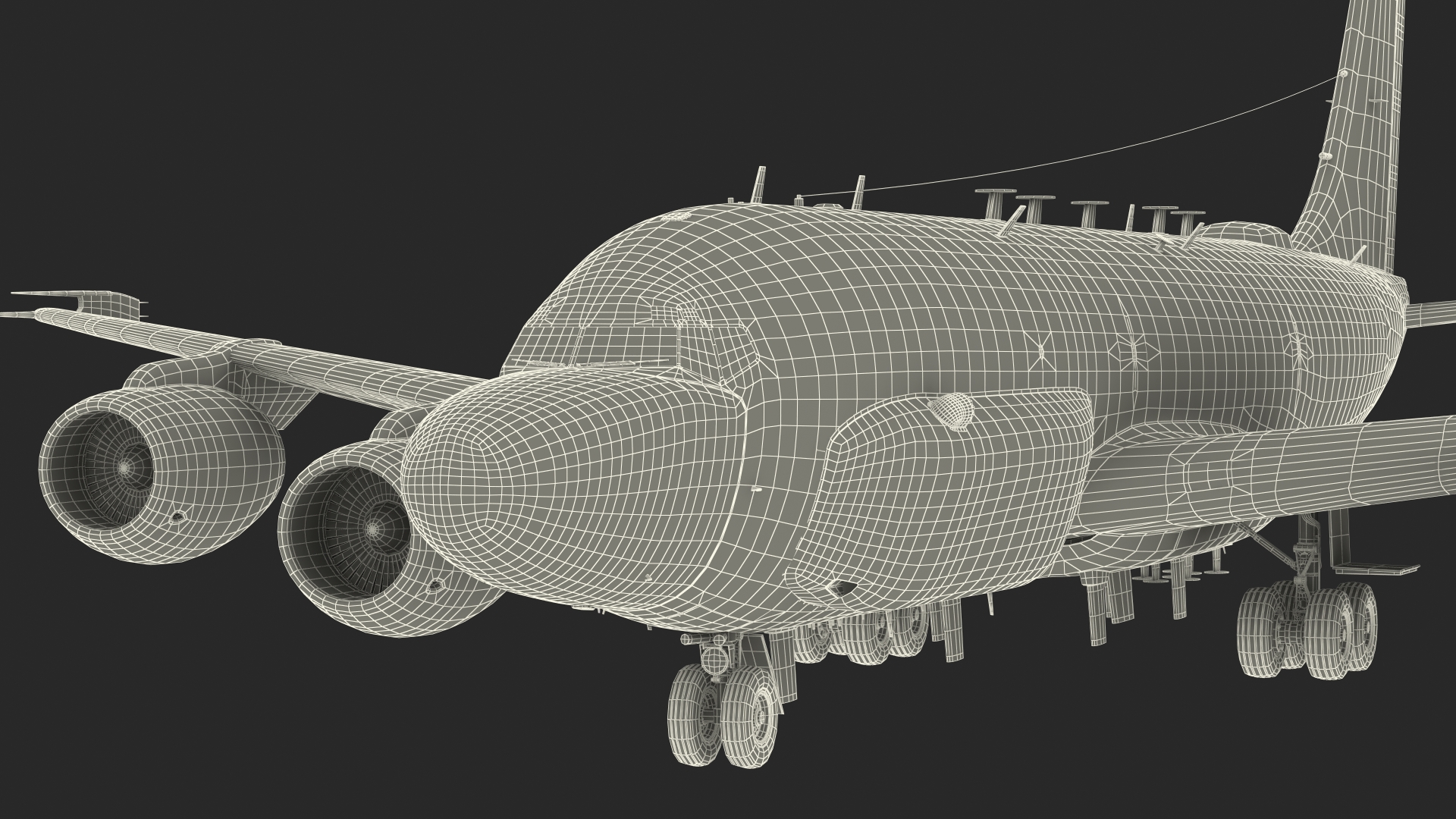 3D Boeing RC-135W Rivet Joint