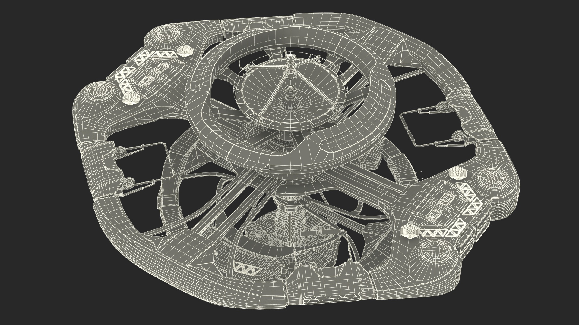 Concept of Space Station 3D model