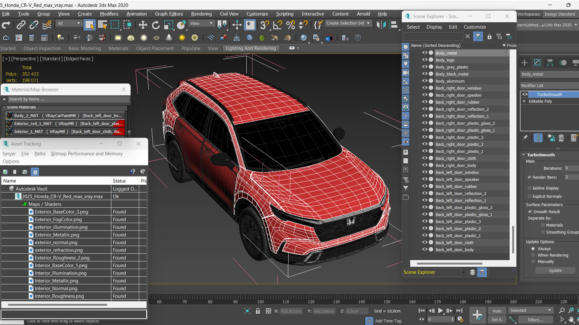 2025 Honda CR-V Red 3D model