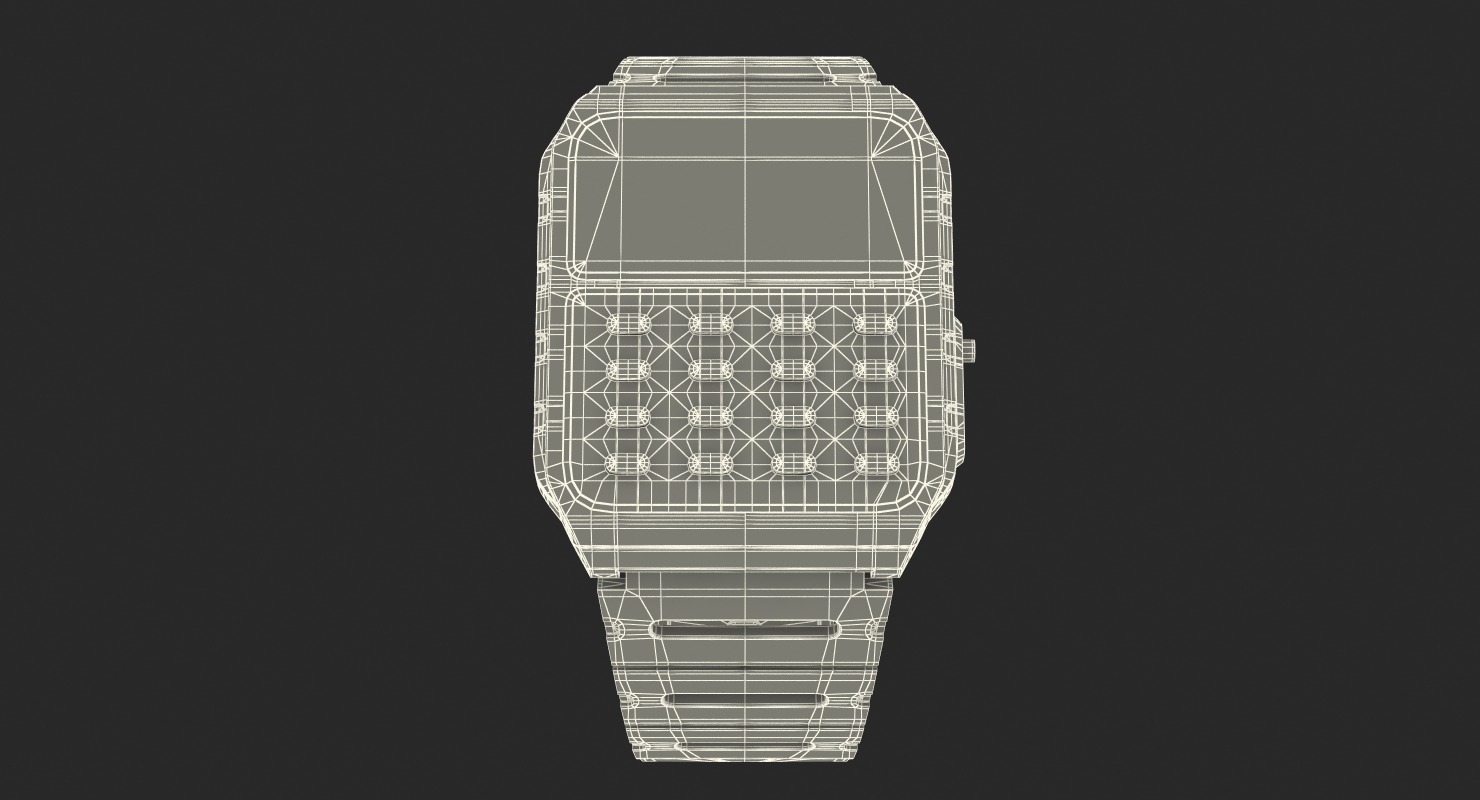 Casio Data Bank Calculator Watch 3D