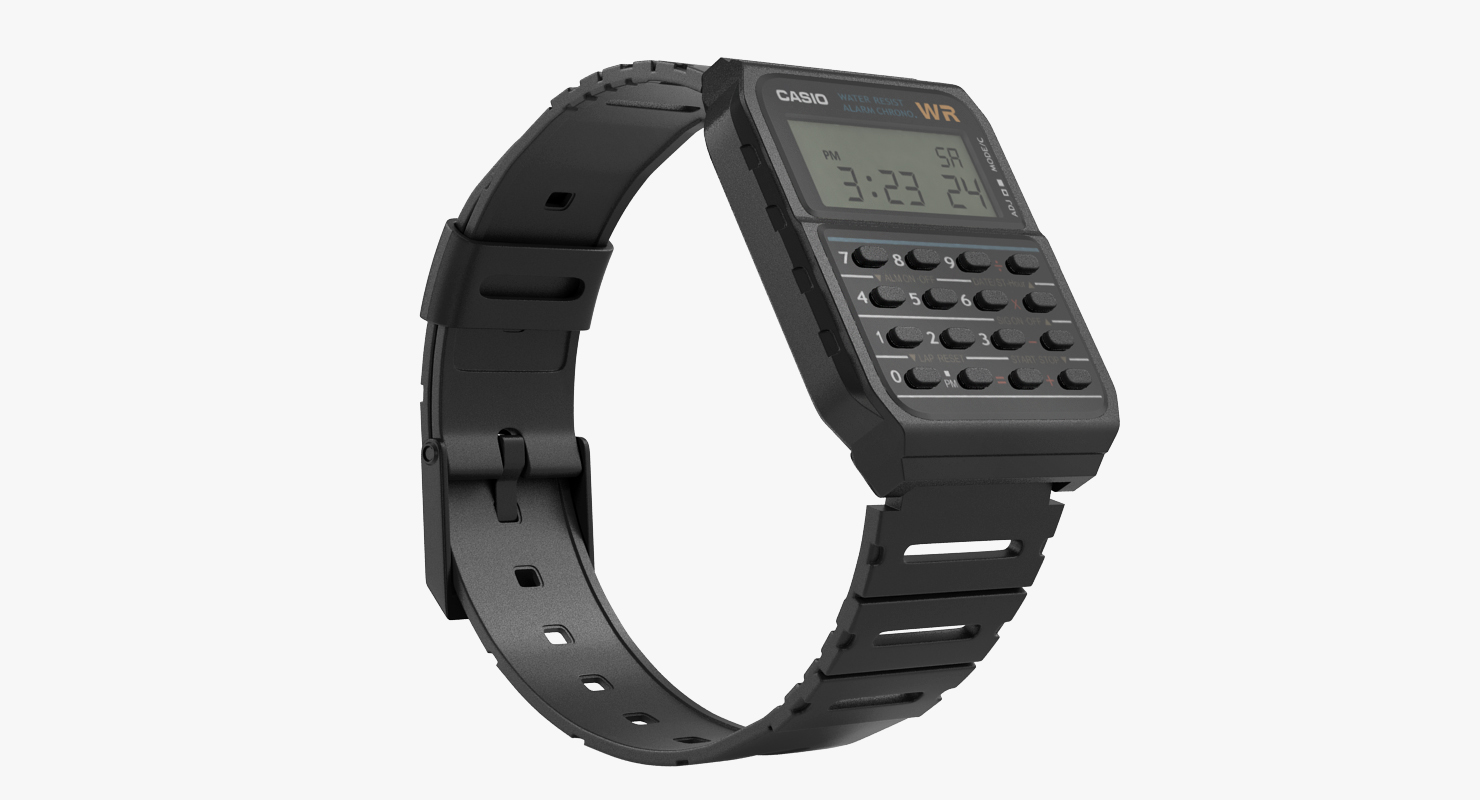 Casio Data Bank Calculator Watch 3D