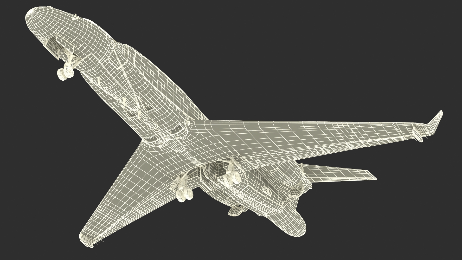 Gulfstream G550 CAEW Rigged 3D