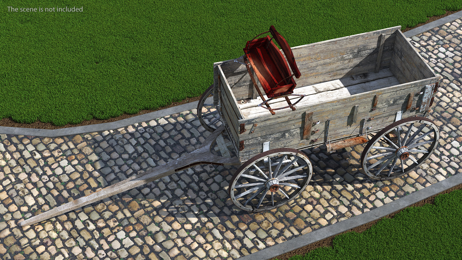 Old West Wagon 3D model