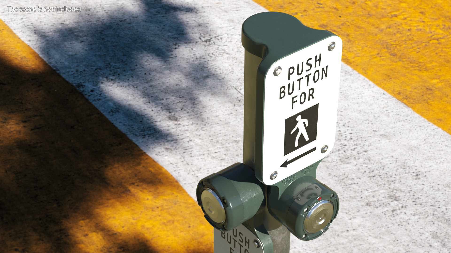 3D Crosswalk Button