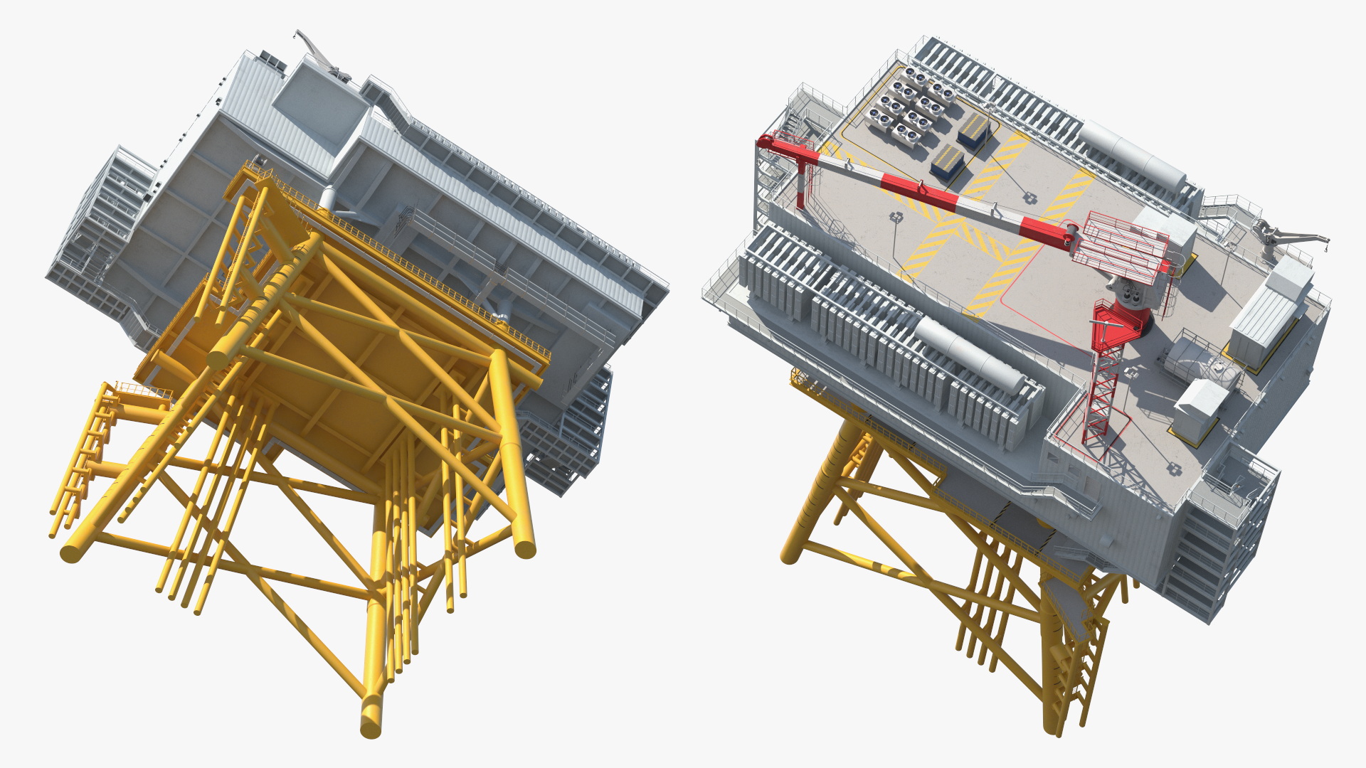 3D Offshore Wind Farm with Turbine