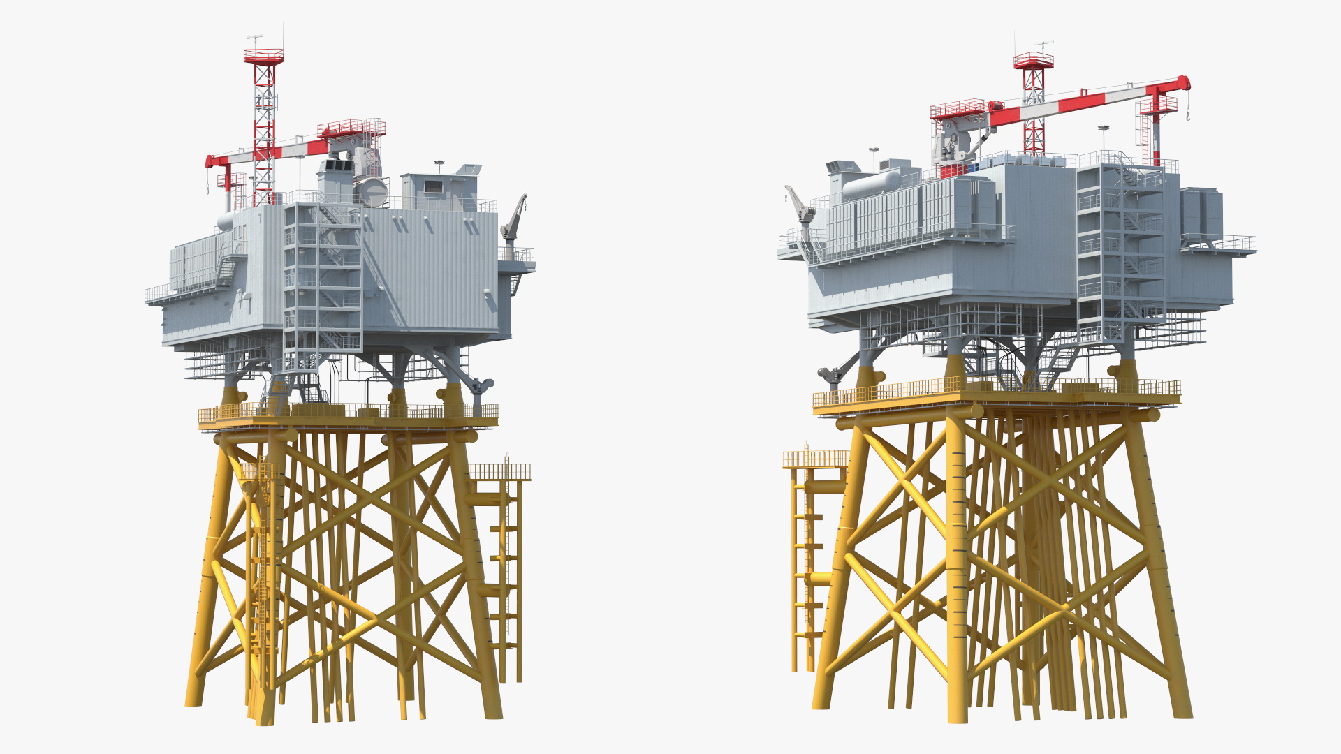 3D Offshore Wind Farm with Turbine