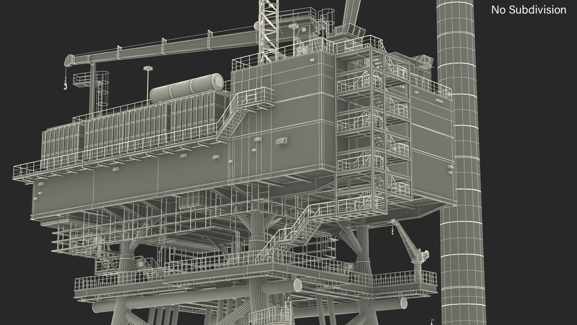 3D Offshore Wind Farm with Turbine