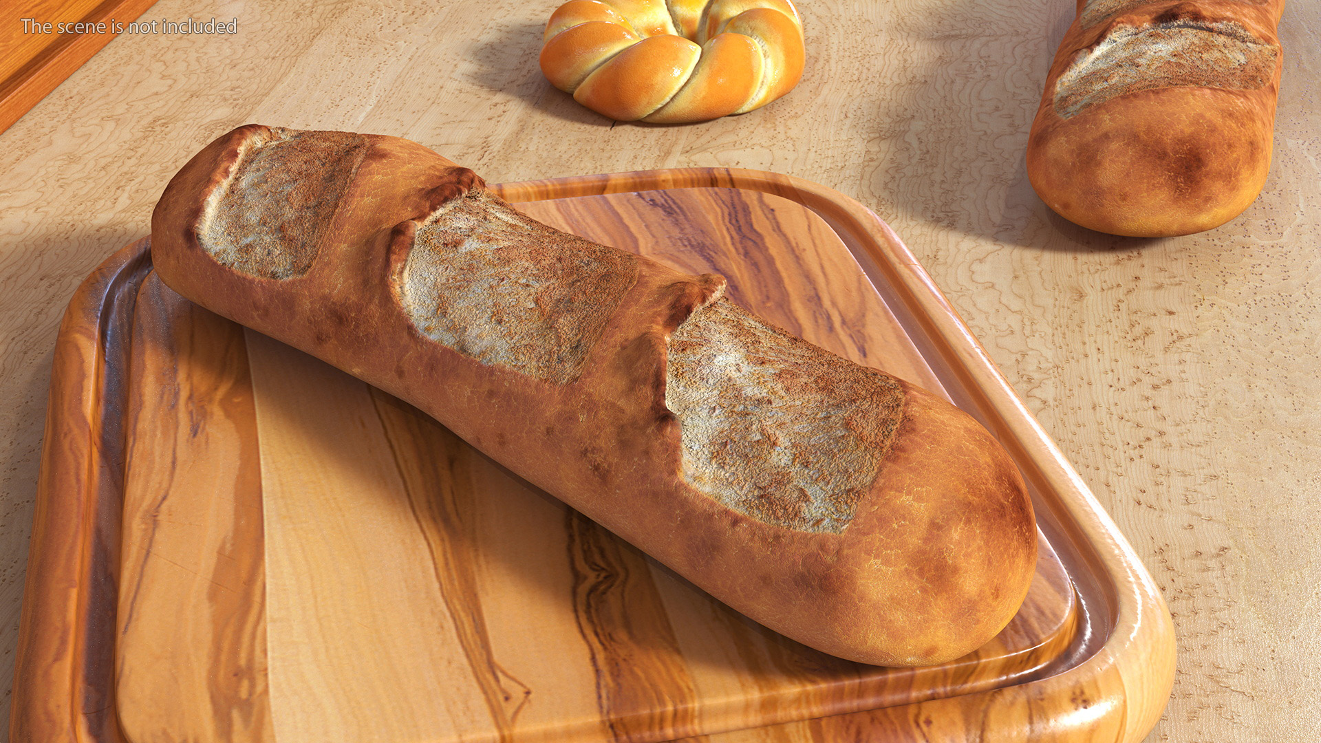 3D model Realistic French Baguette